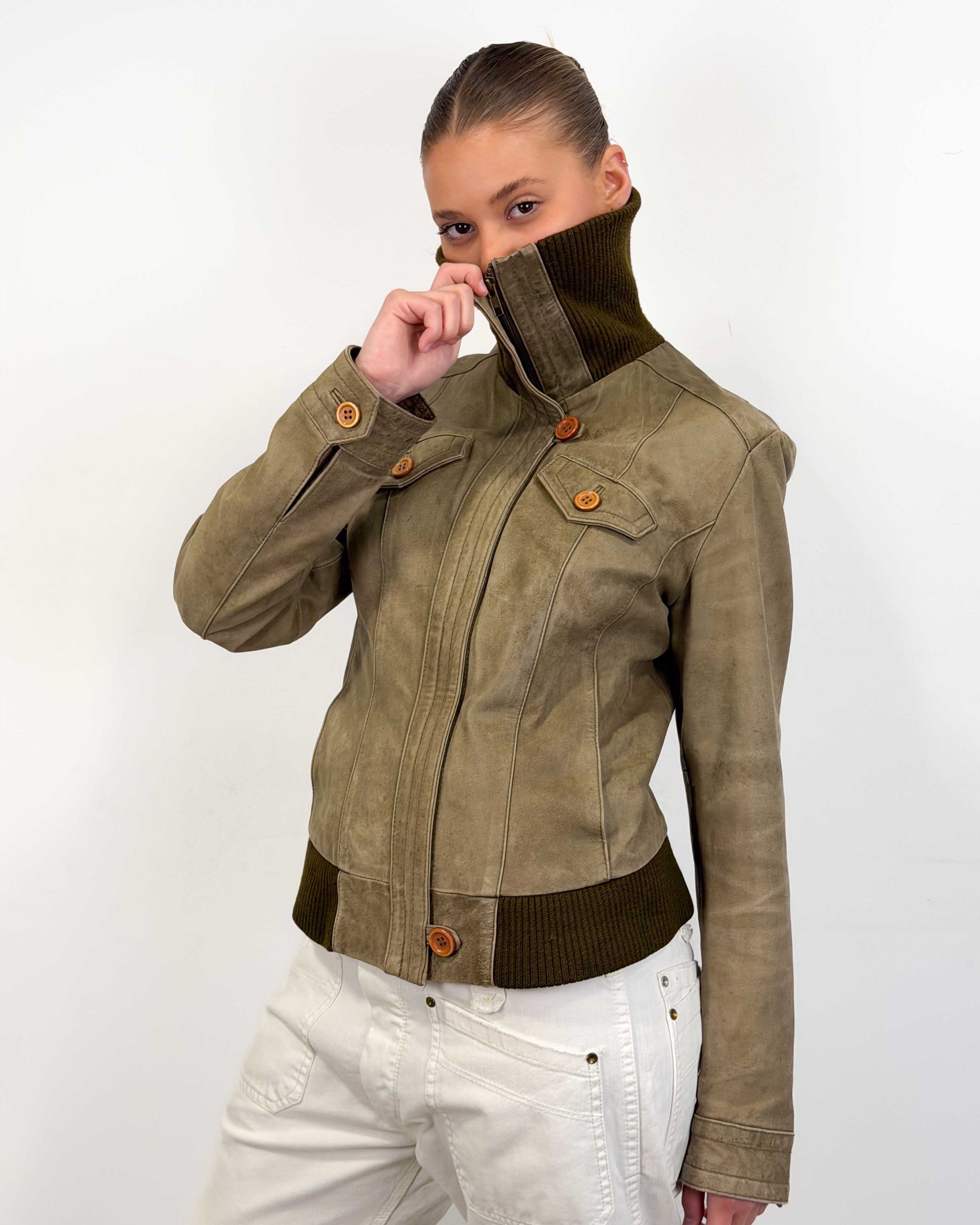 The allegra leather jacket