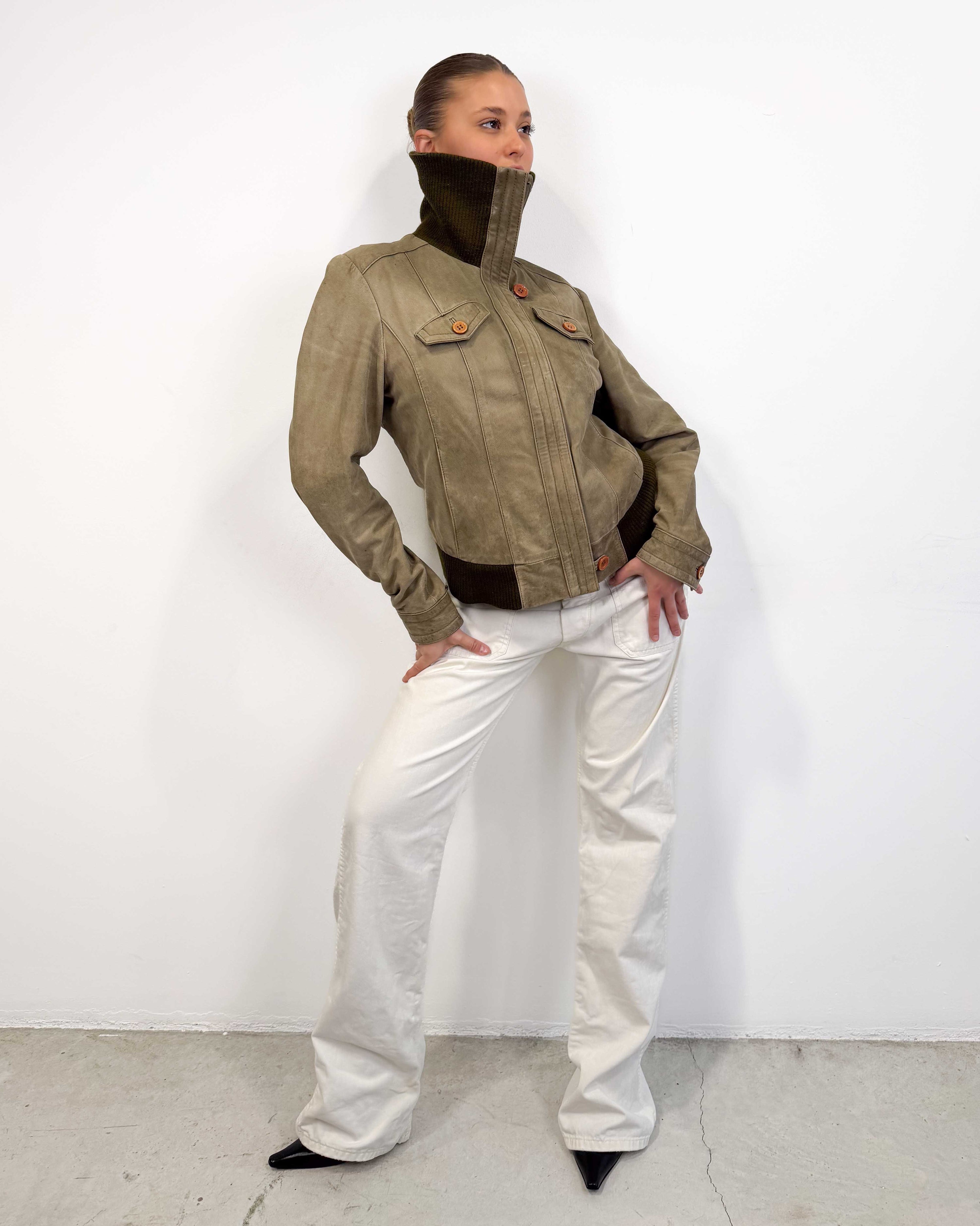 The allegra leather jacket