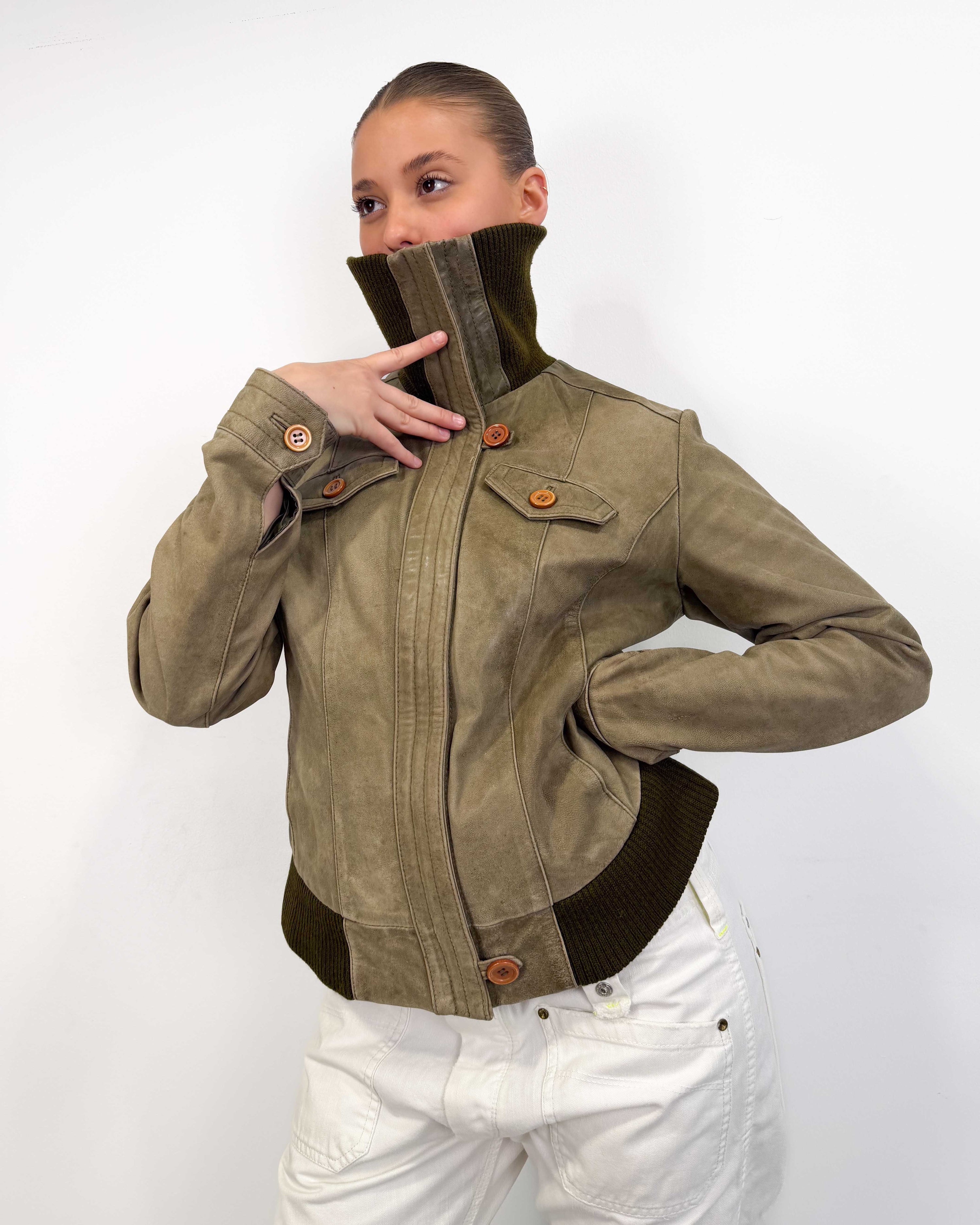 The allegra leather jacket