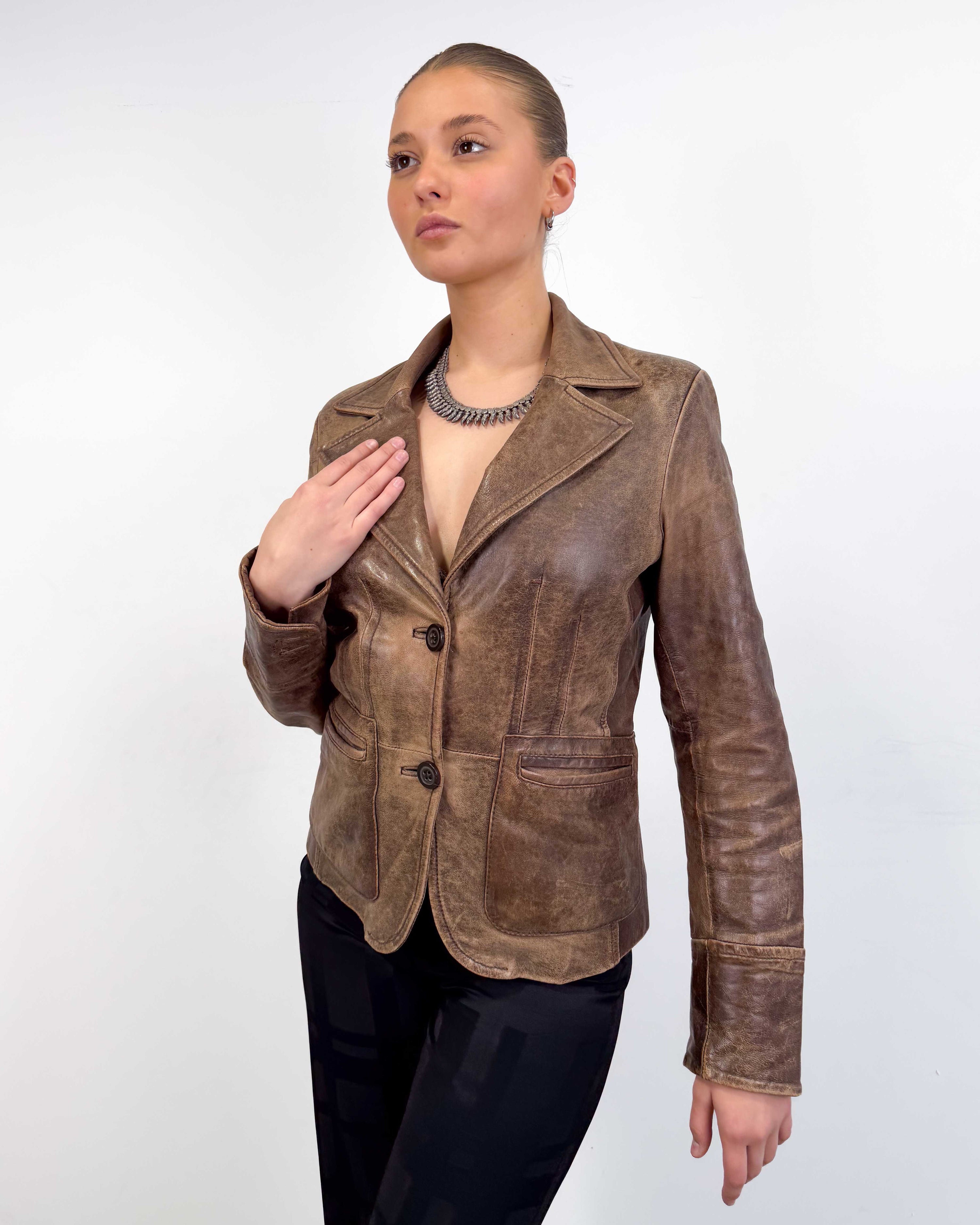 The marianne leather jacket