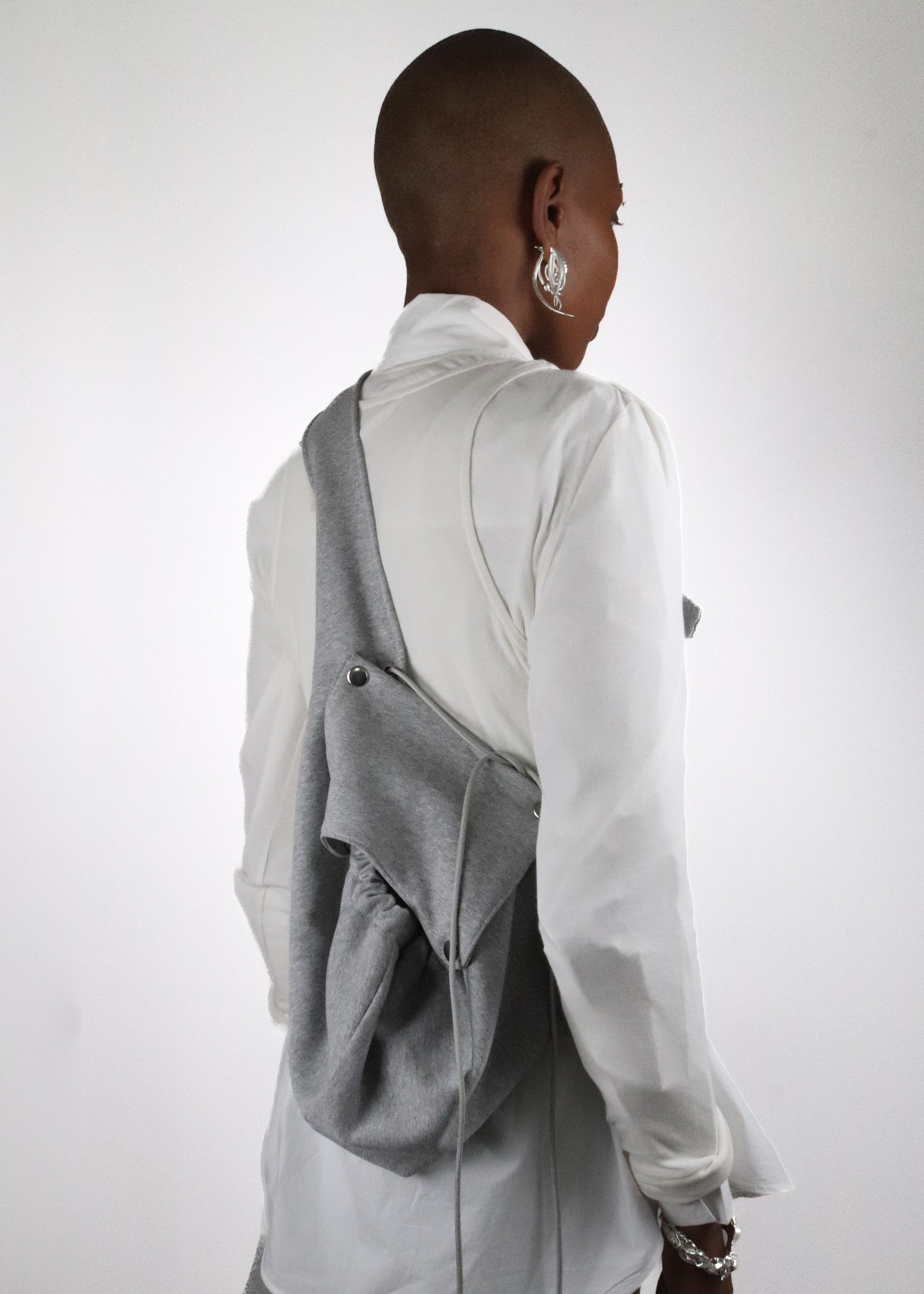 Jersey hooded scarf
