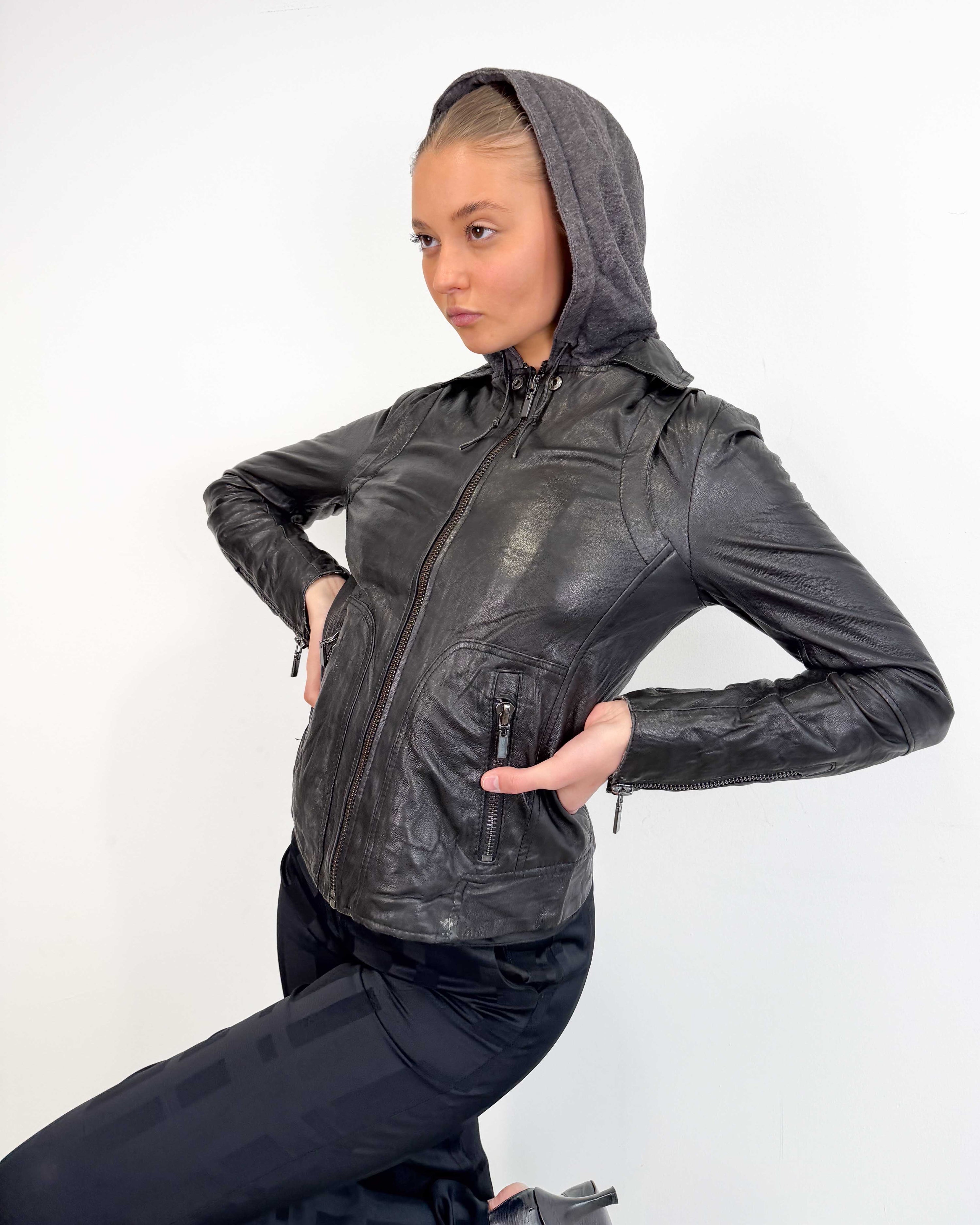 The gwendolyn leather jacket