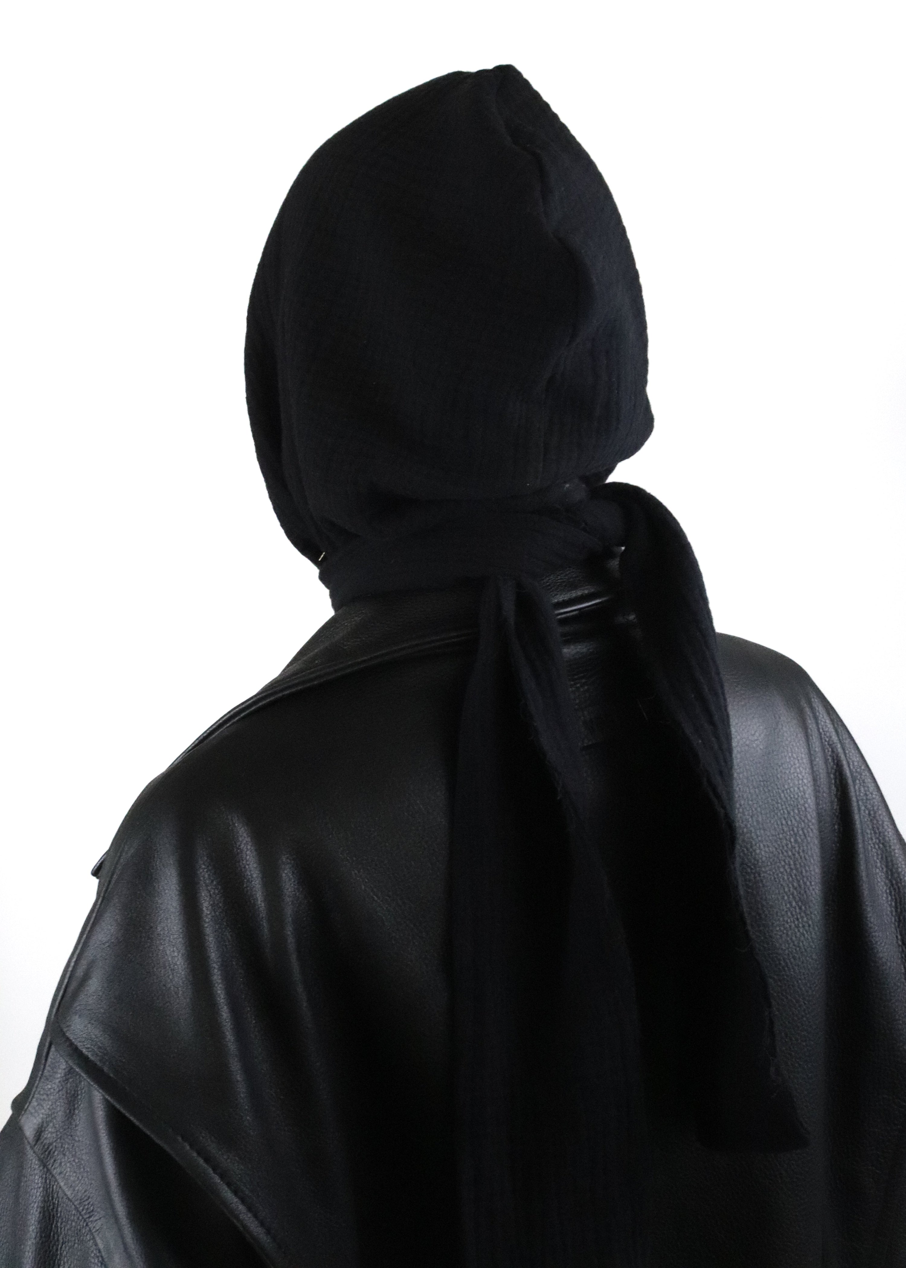 Muslin hooded scarf