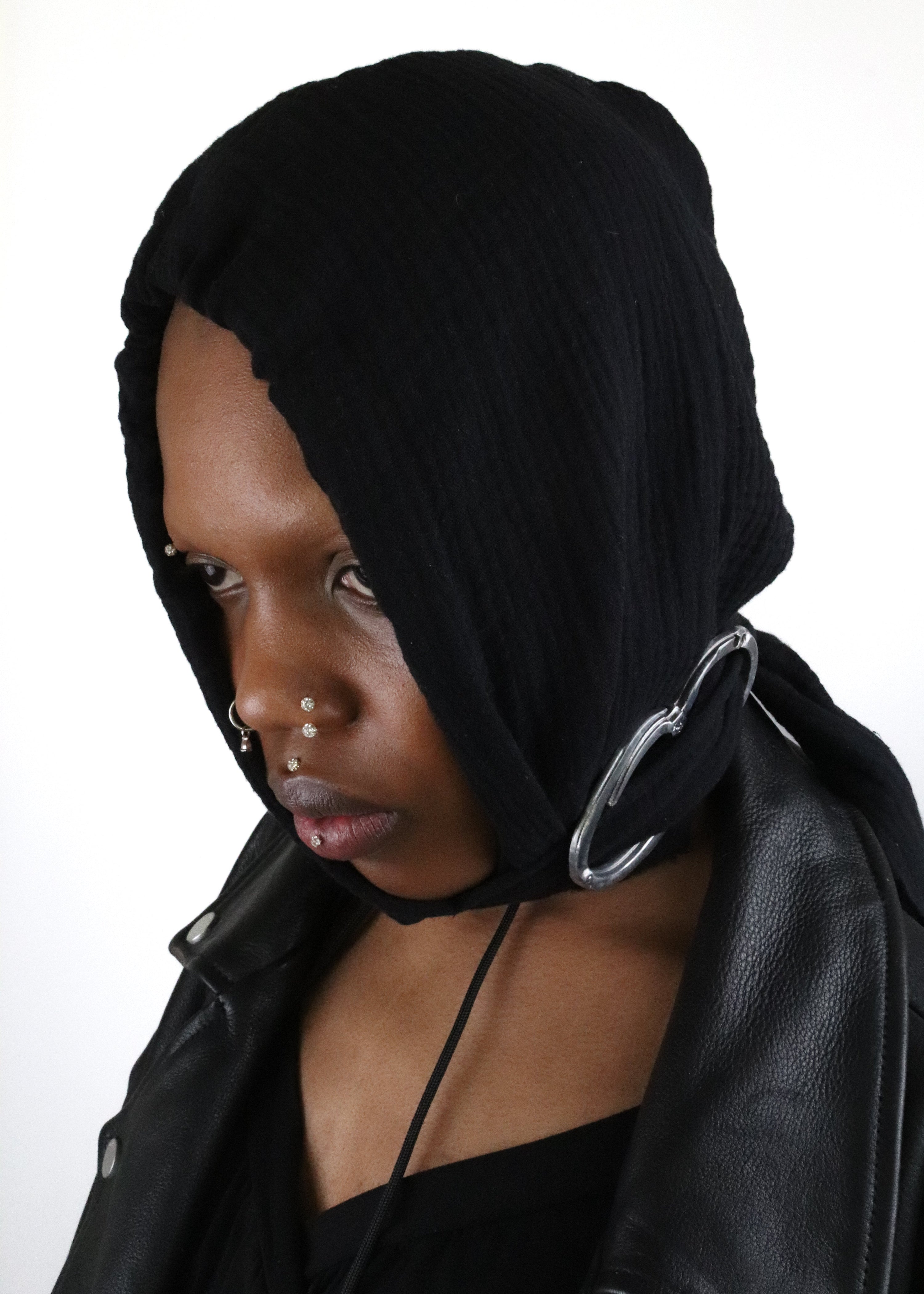 Muslin hooded scarf
