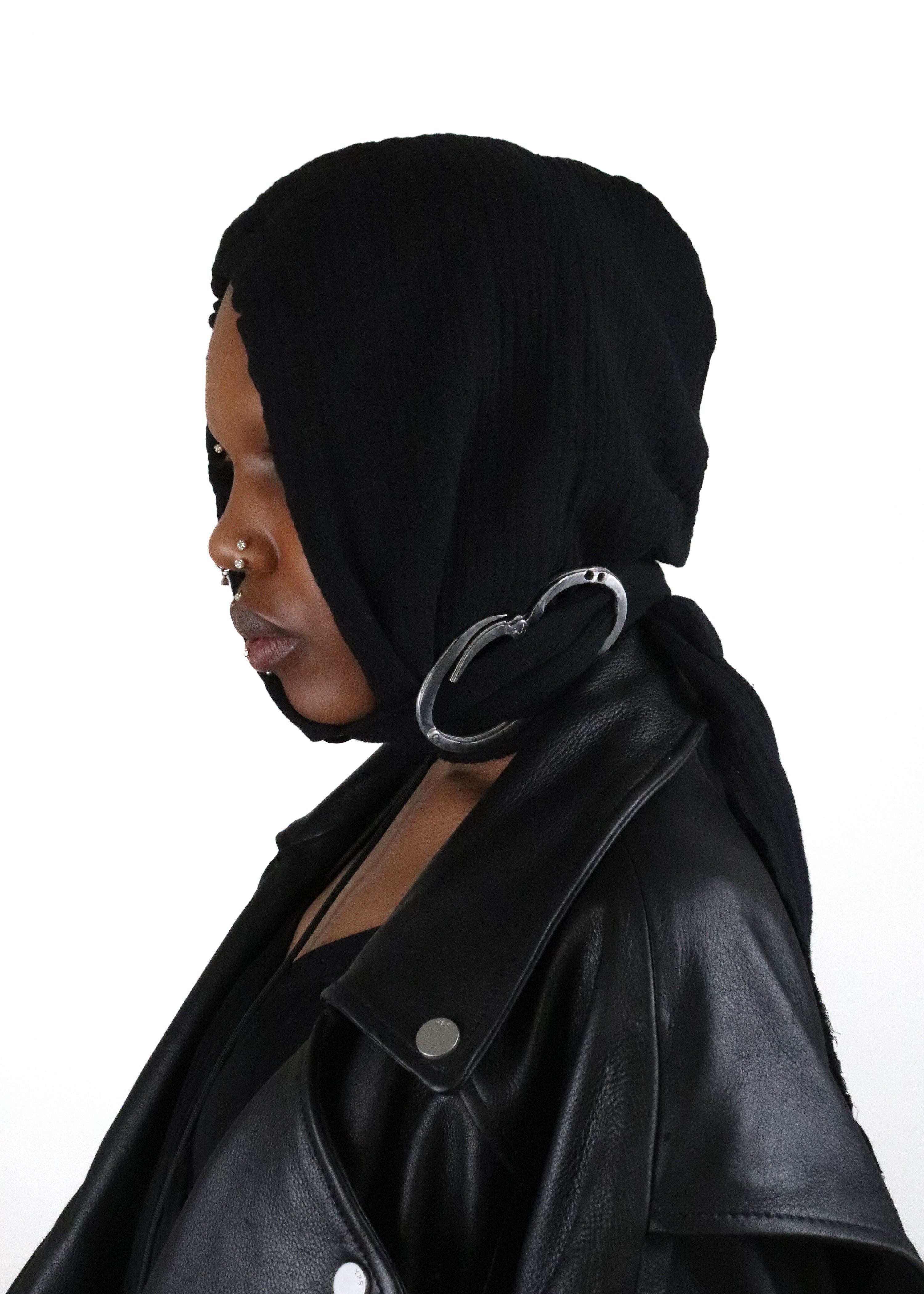 Muslin hooded scarf