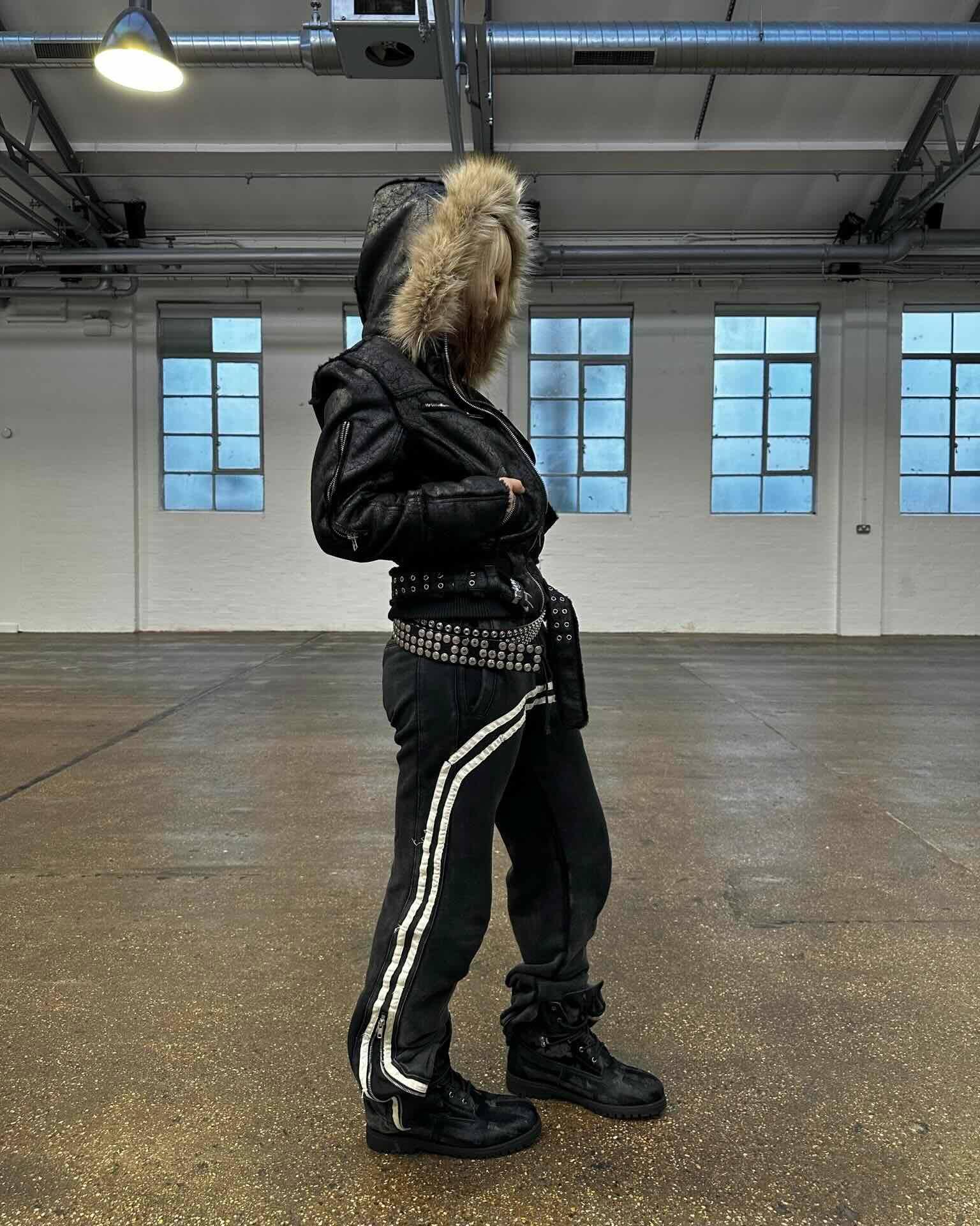 Black pony utility boots