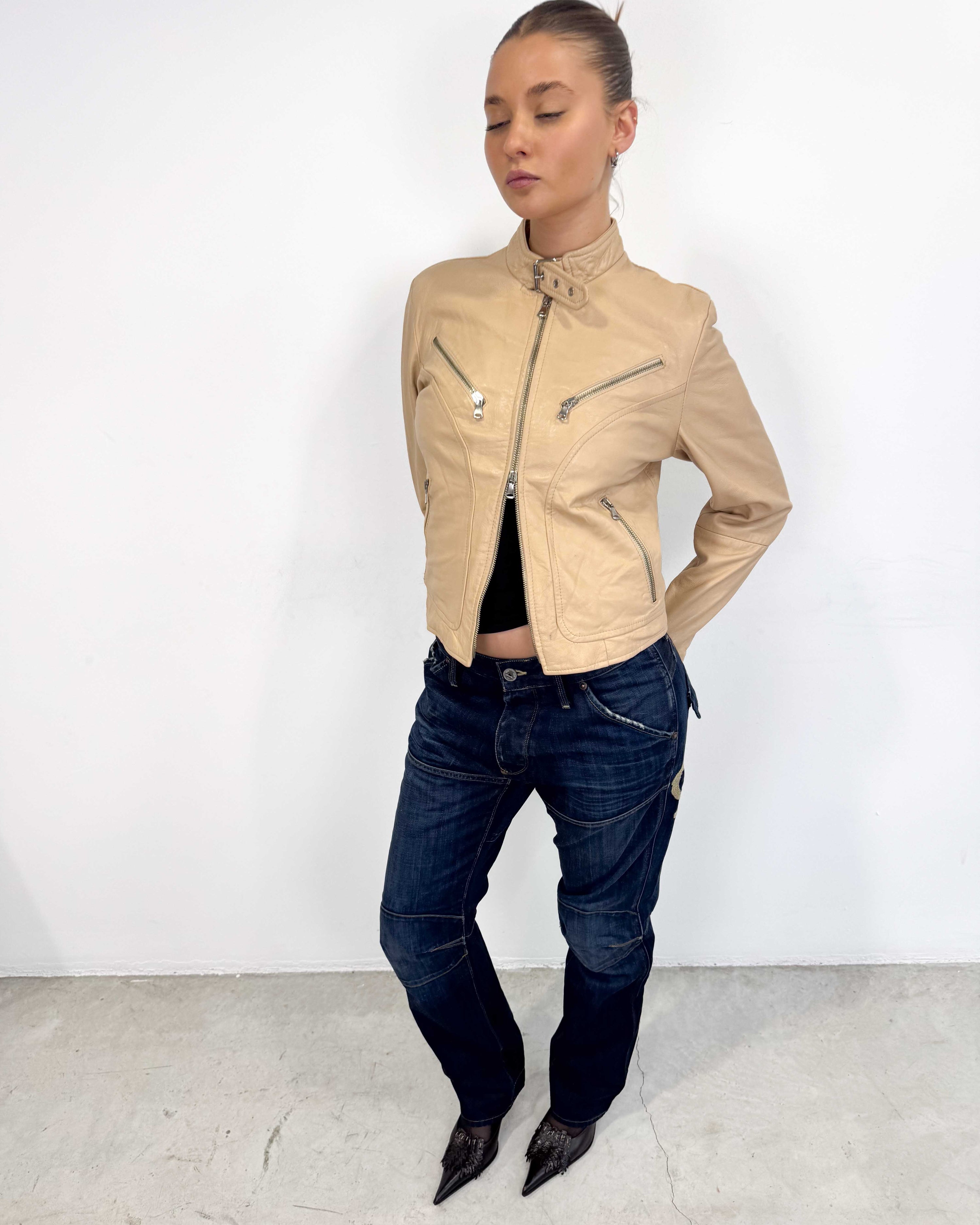 The manuela leather jacket