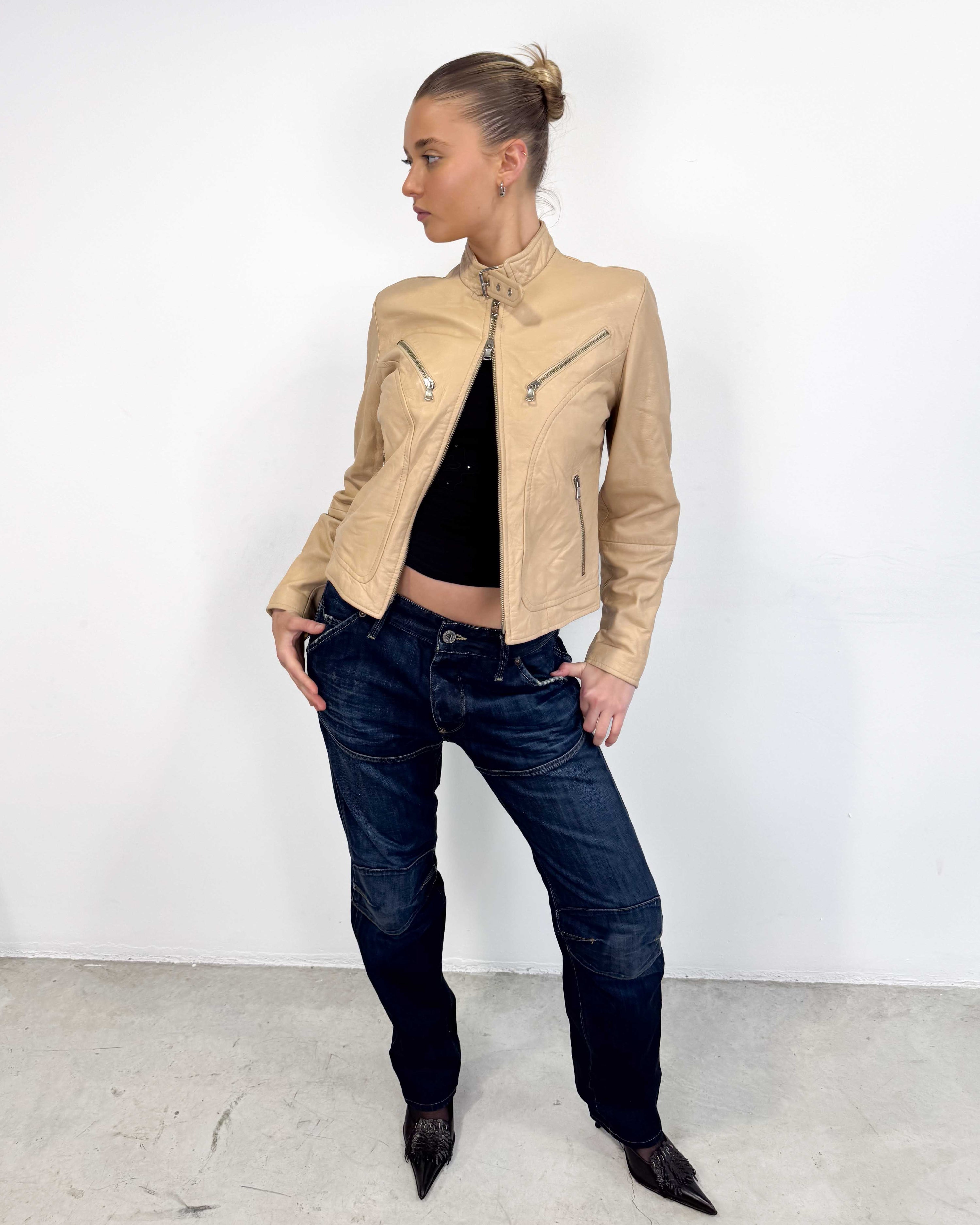The manuela leather jacket