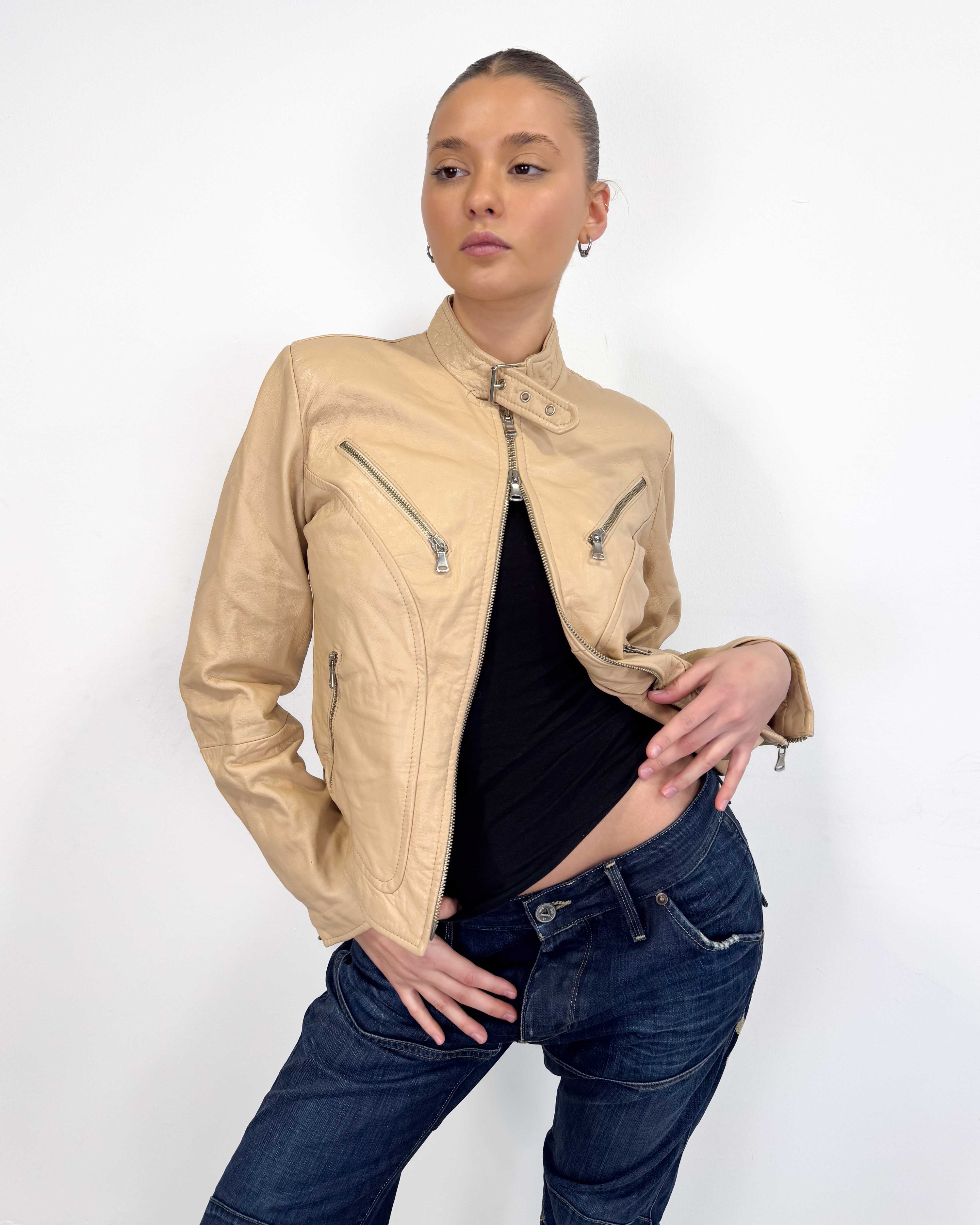 The manuela leather jacket