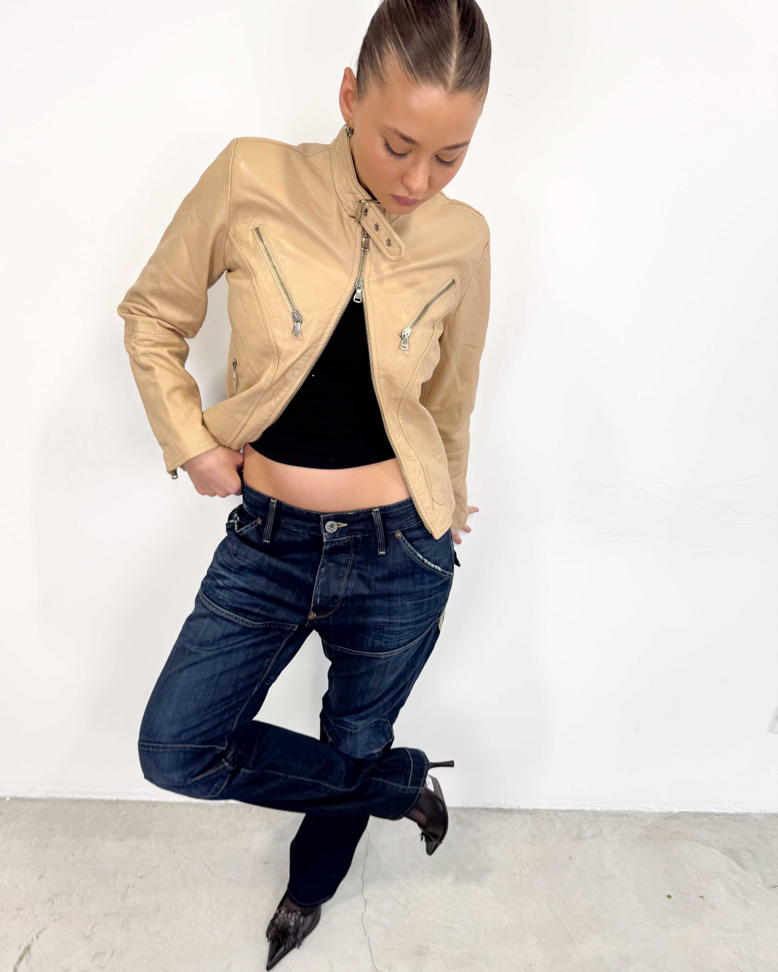 The manuela leather jacket