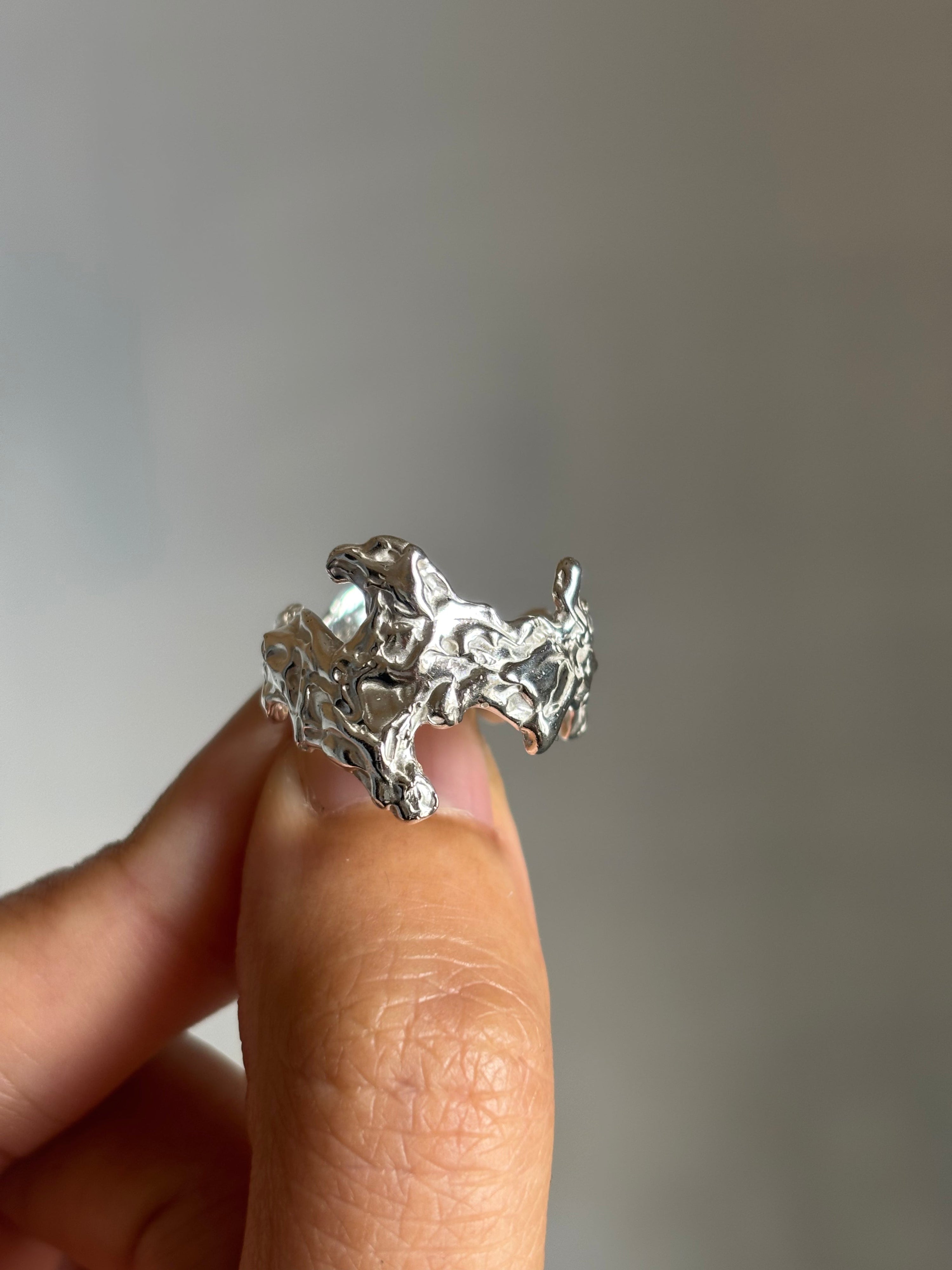 Visceral ring - silver