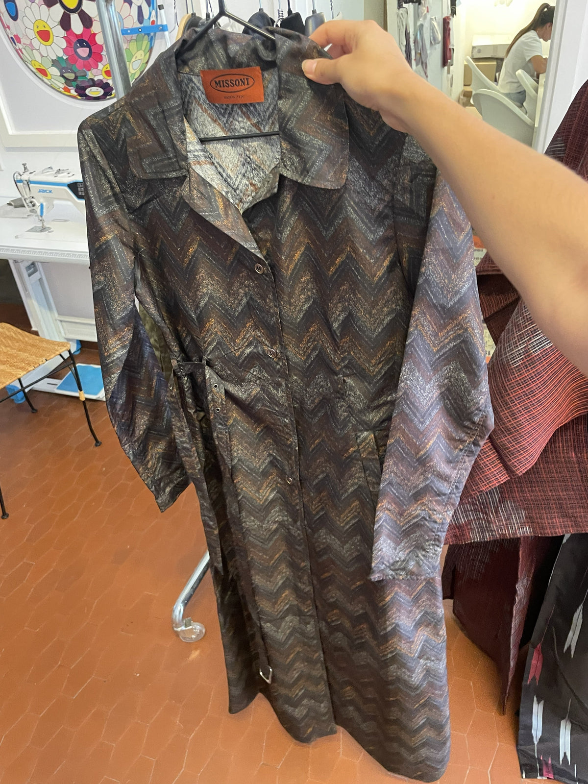 Missoni brown trench