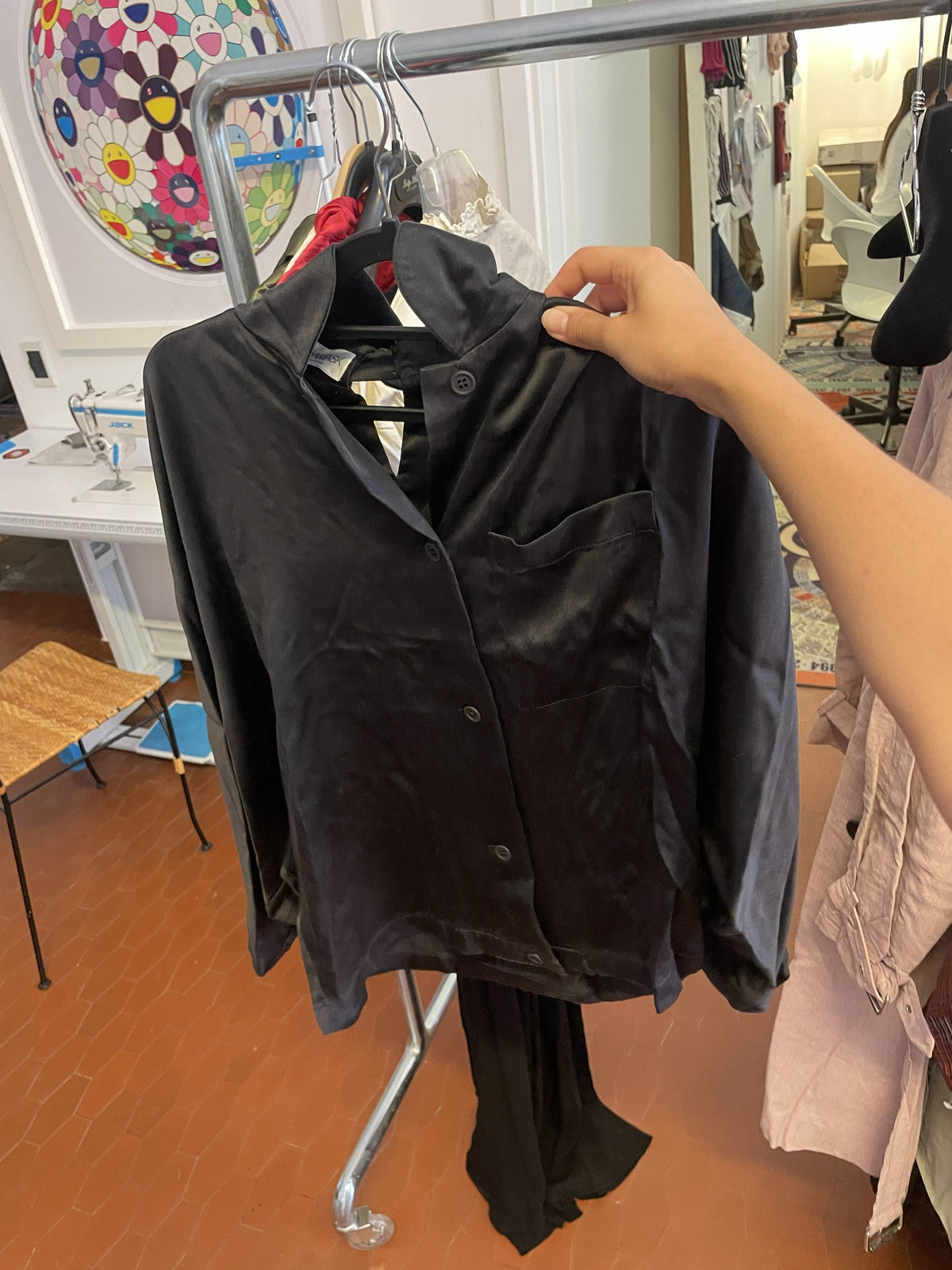 Ralph rucci x shamask blouse