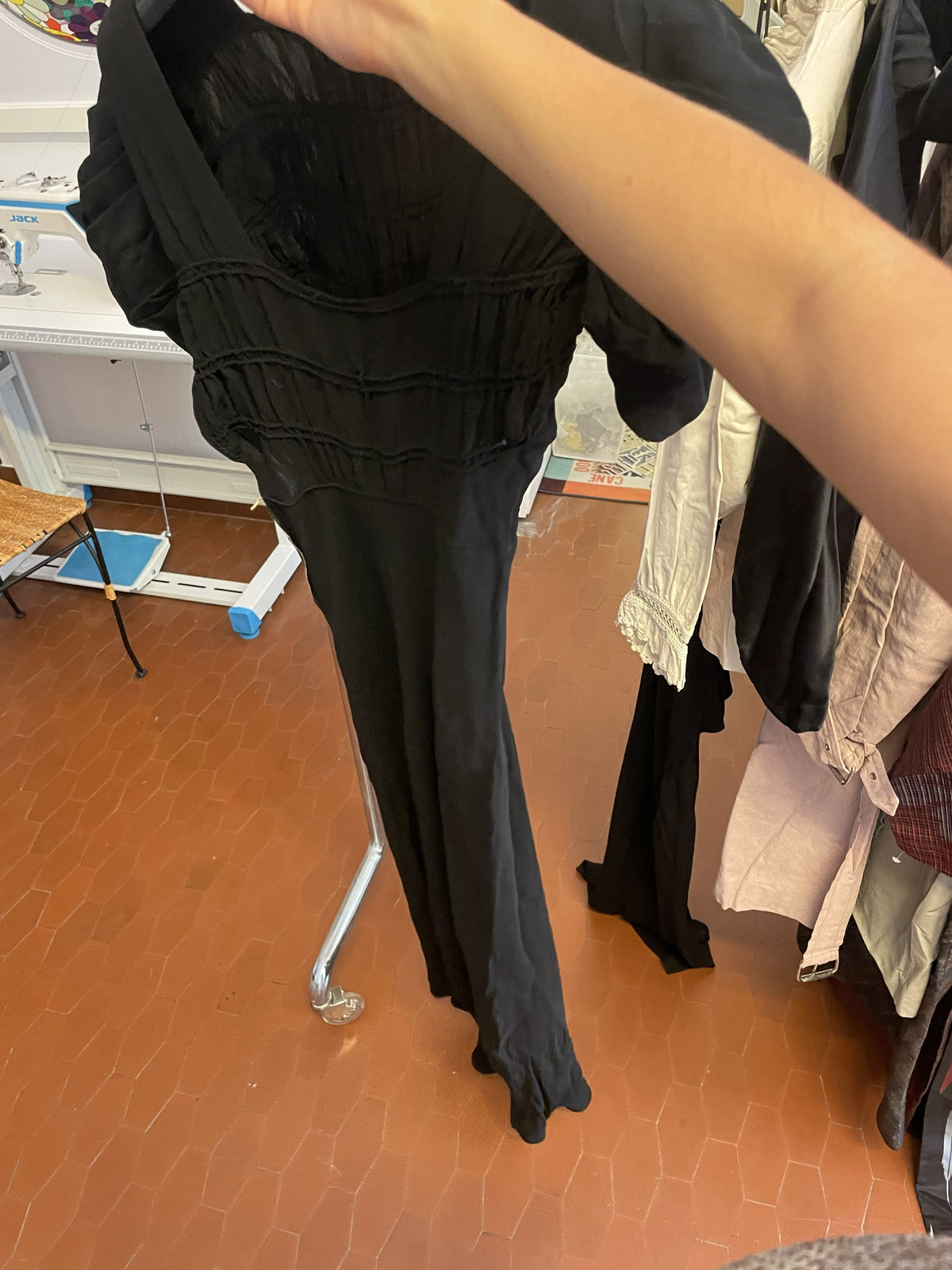 Vintage short slleved gown