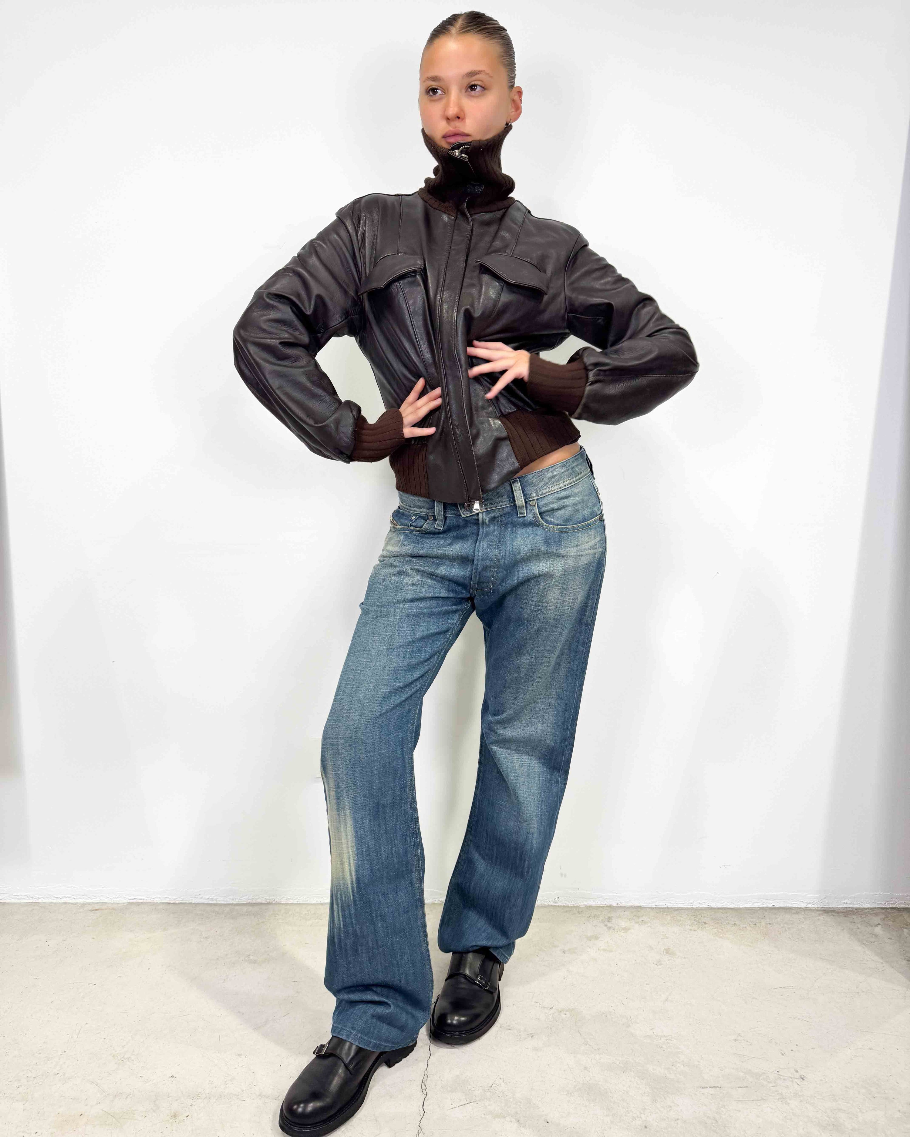 The carola leather jacket