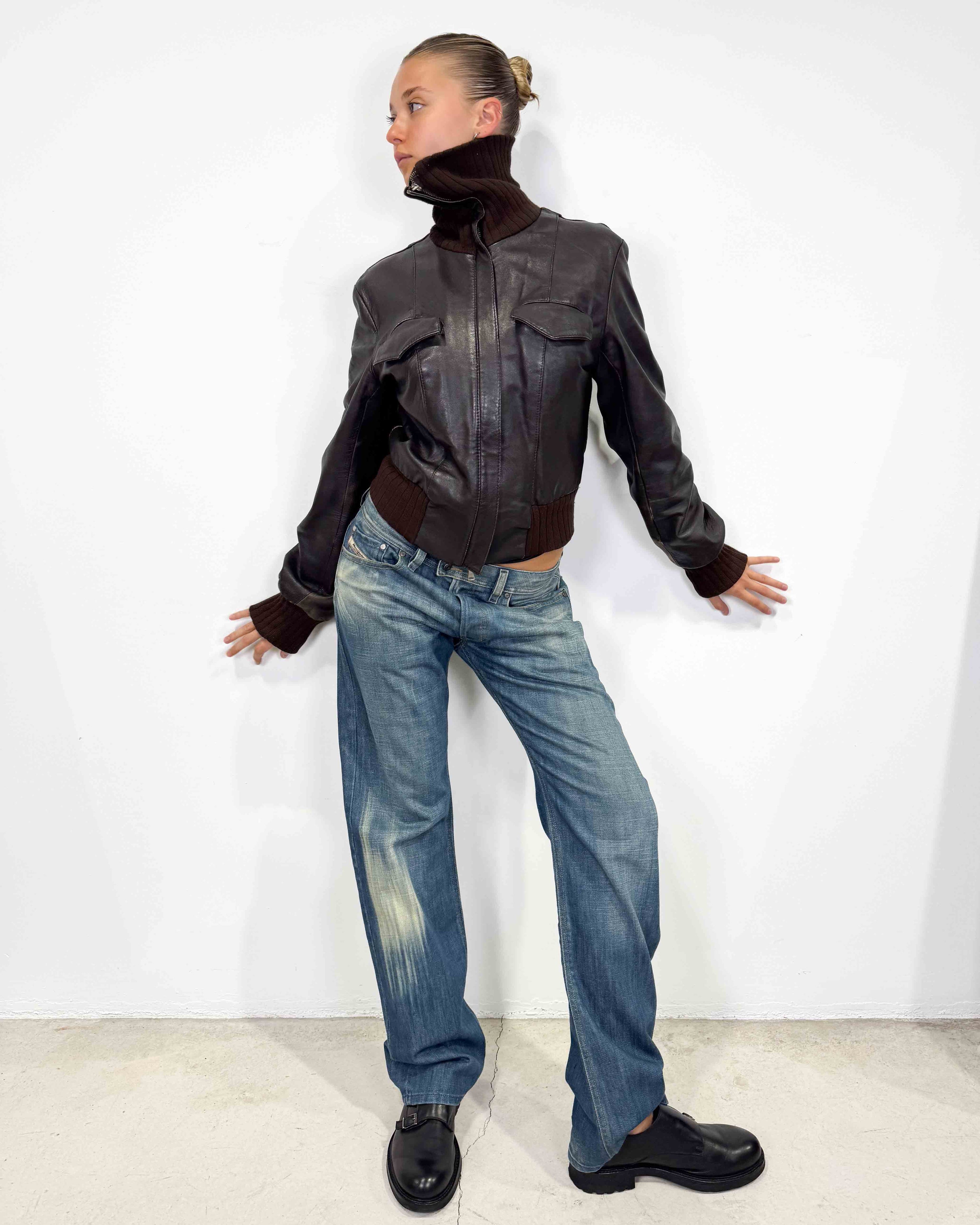 The carola leather jacket