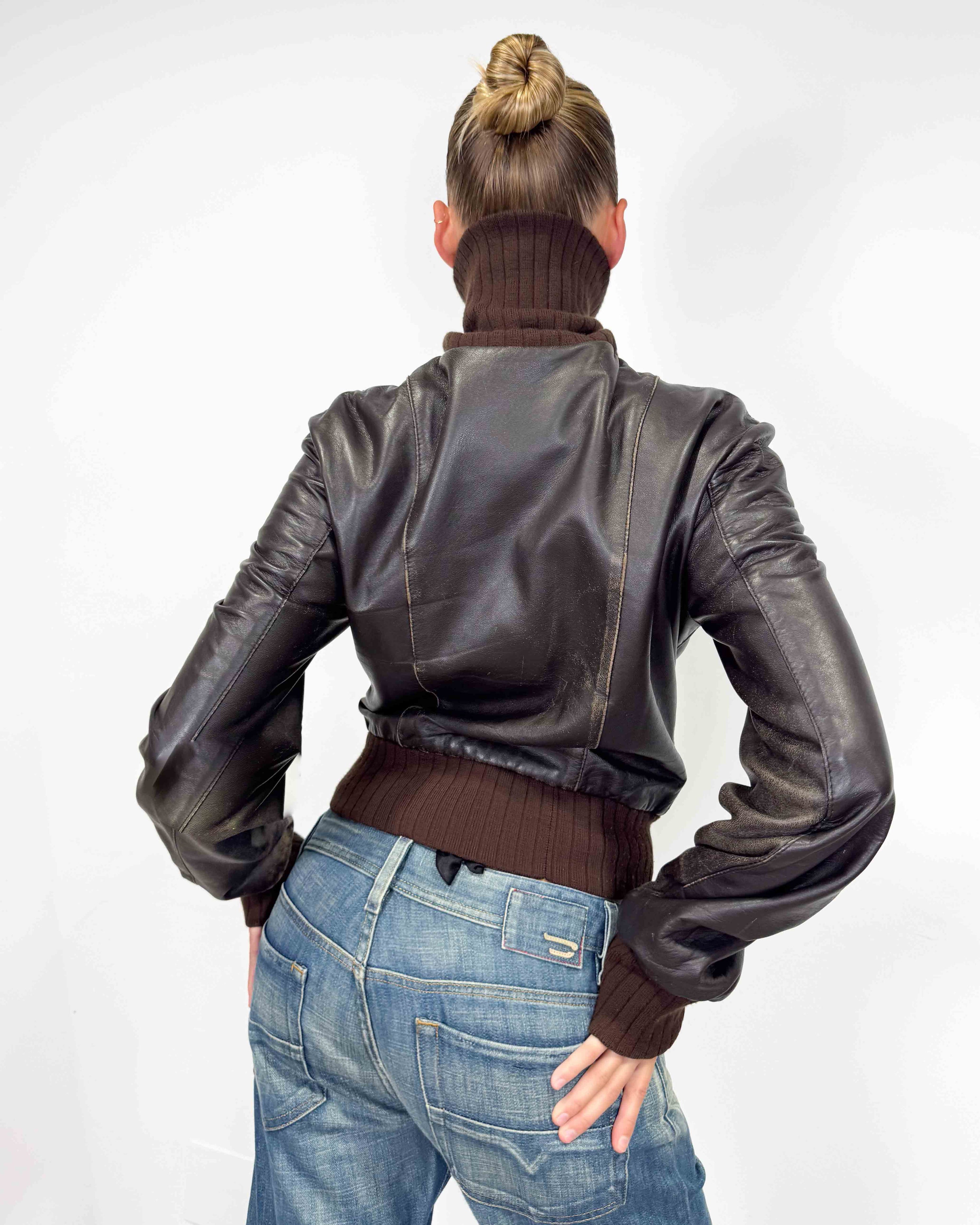 The carola leather jacket