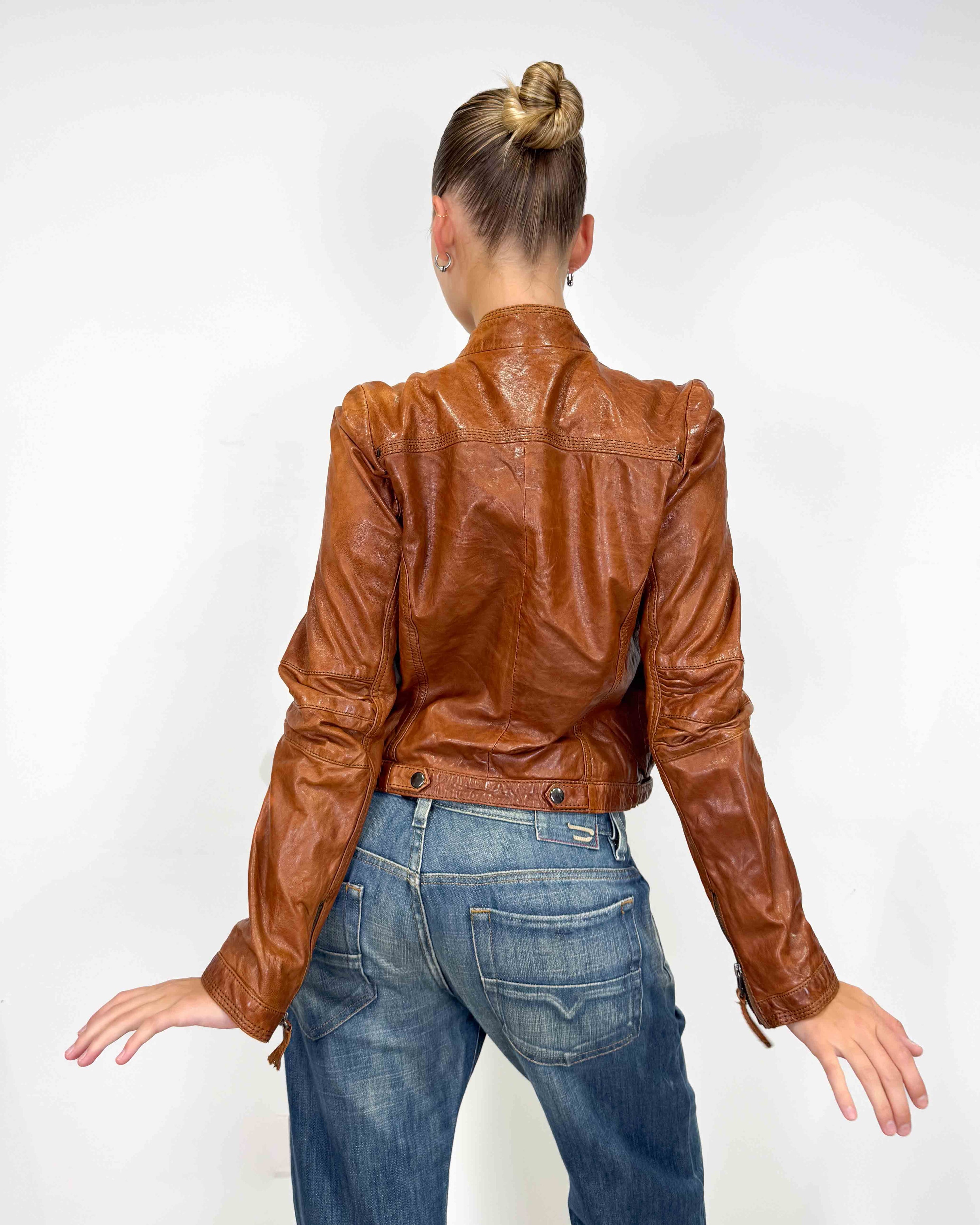 The opal leather jacket