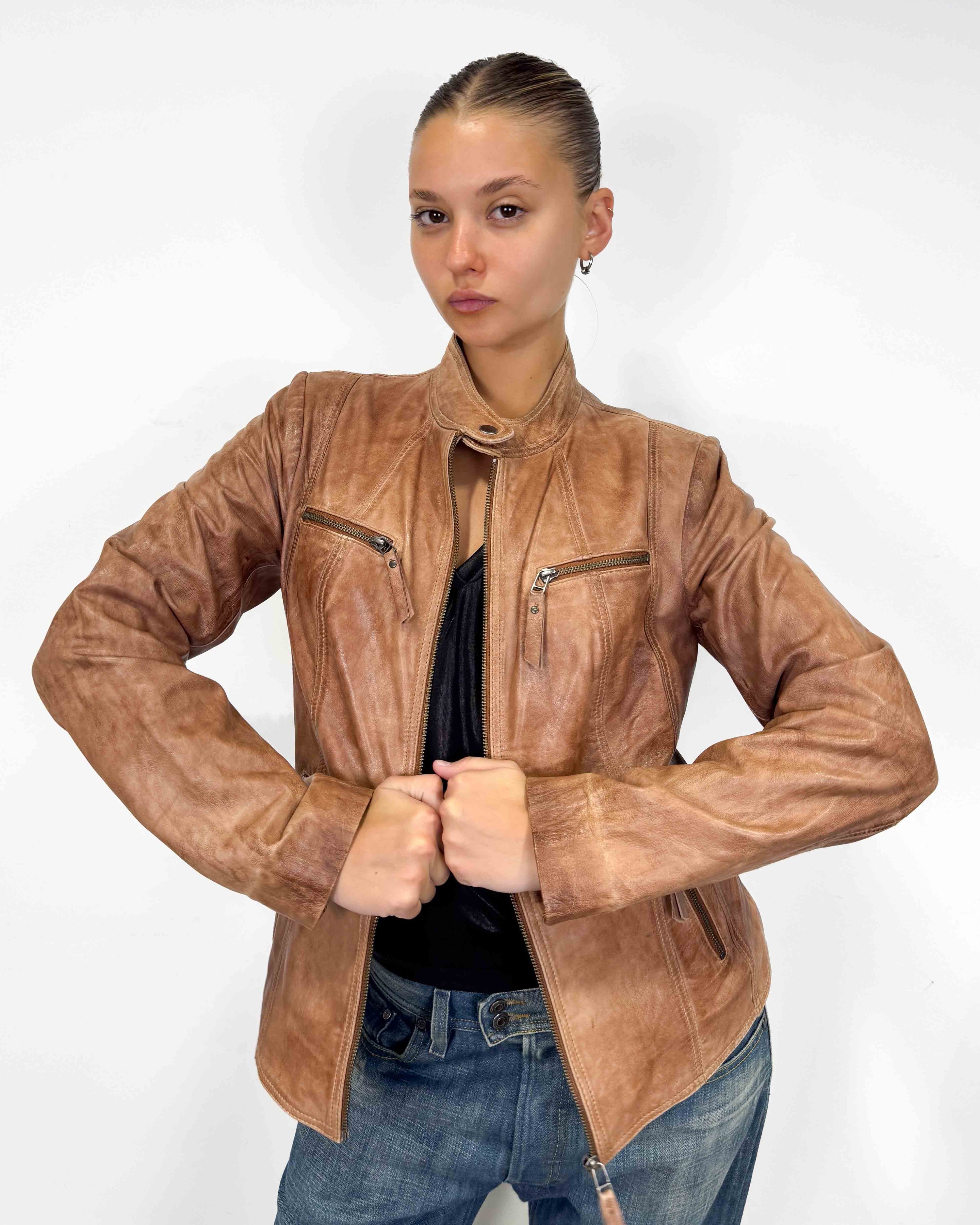 The cindy leather jacket