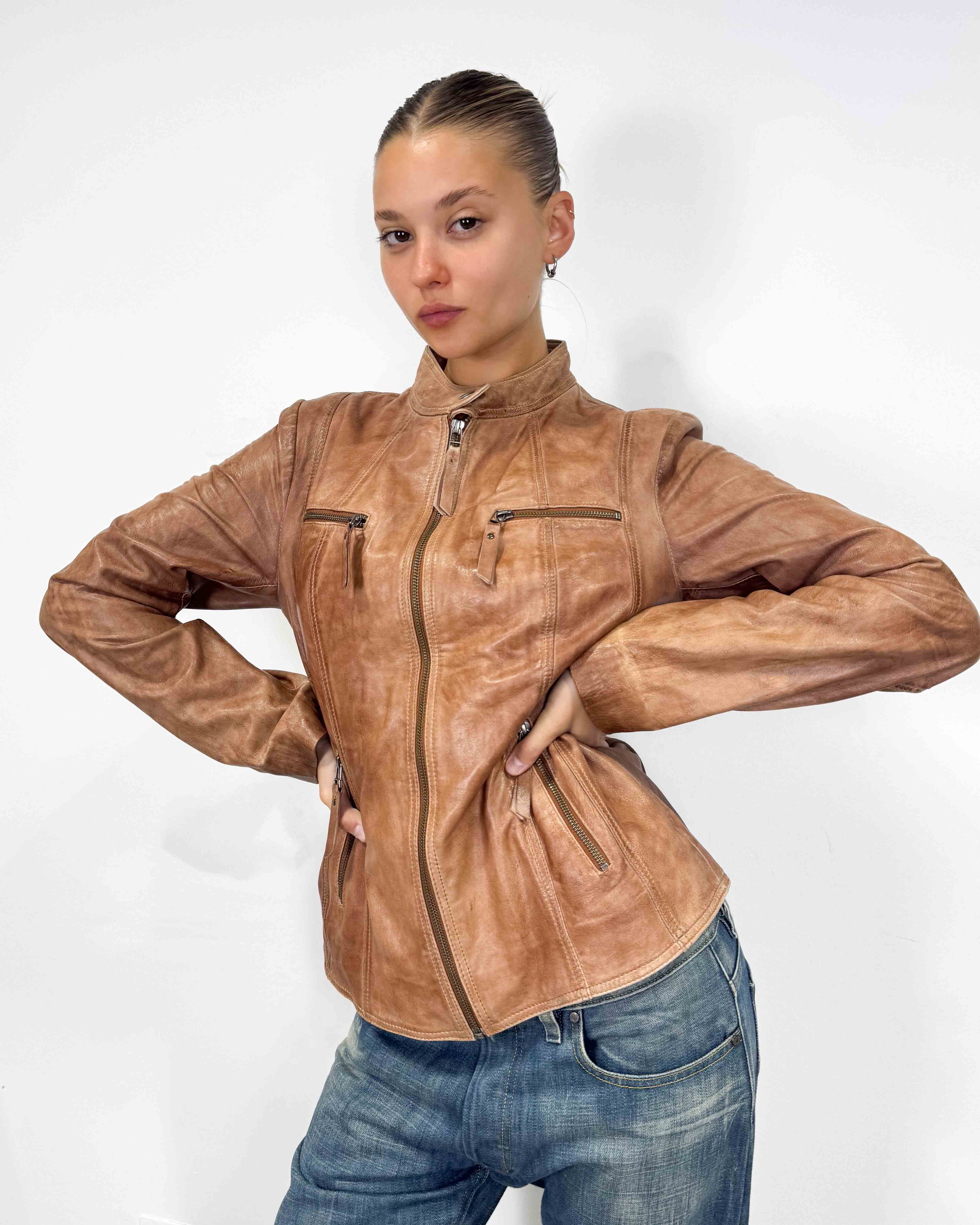 The cindy leather jacket