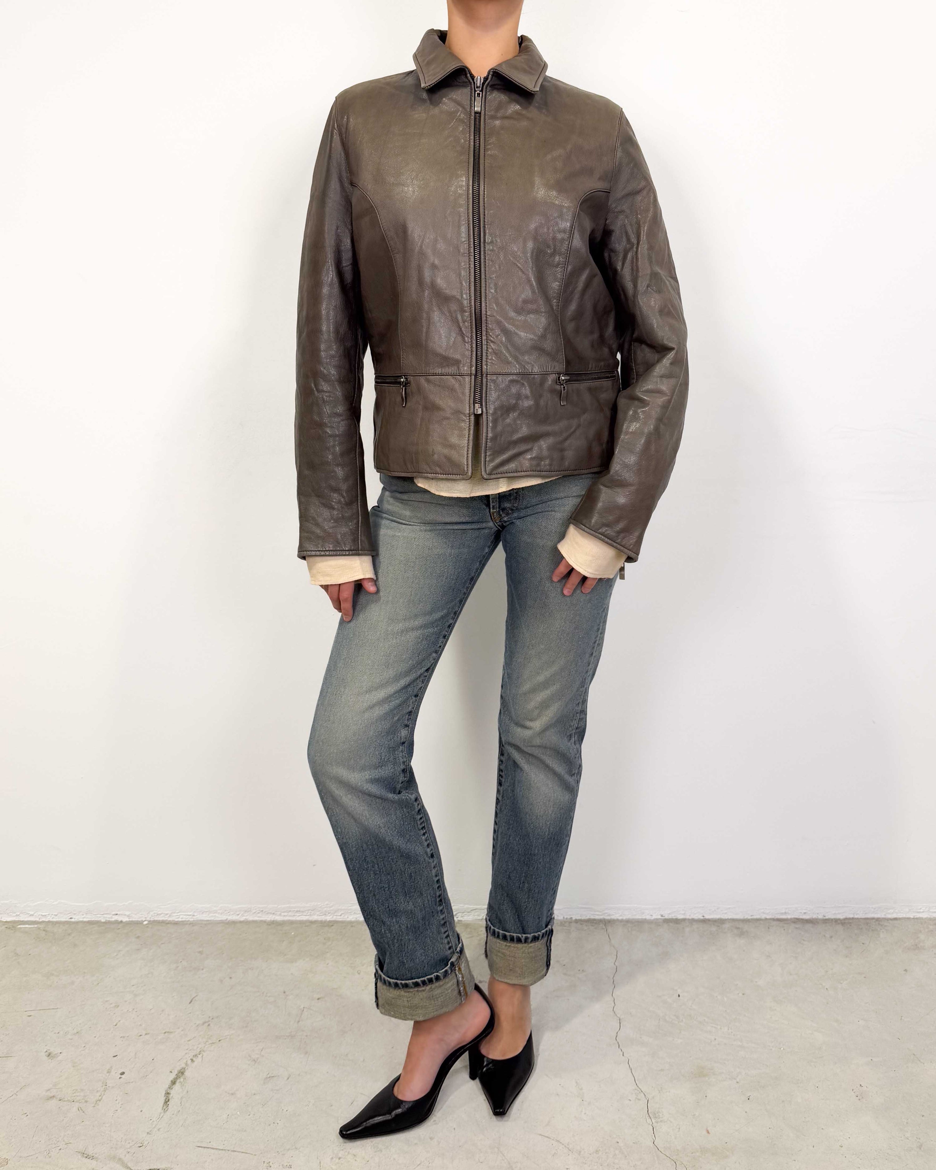The gaby leather jacket