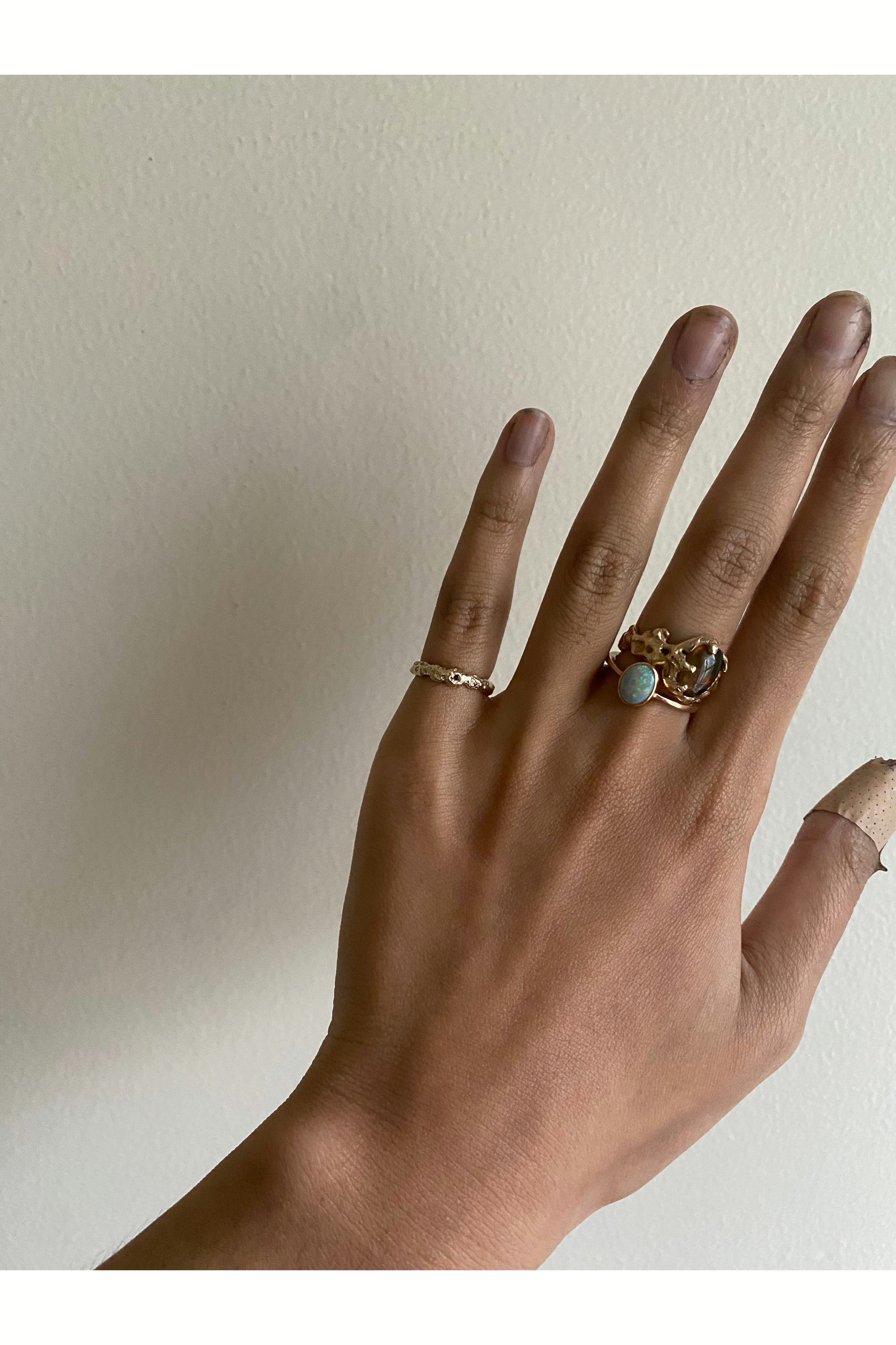 Pinkie's up! ring - silver