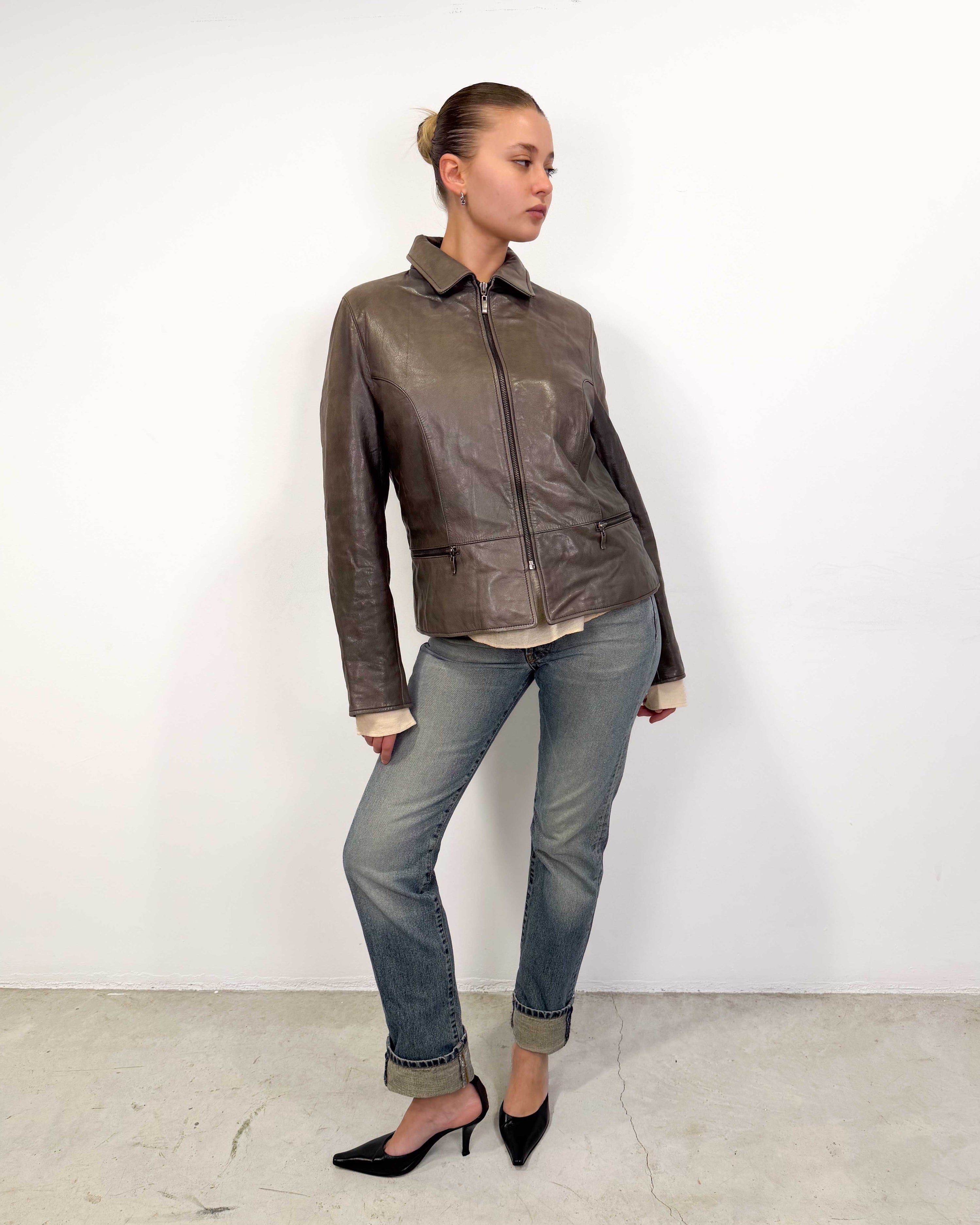 The gaby leather jacket