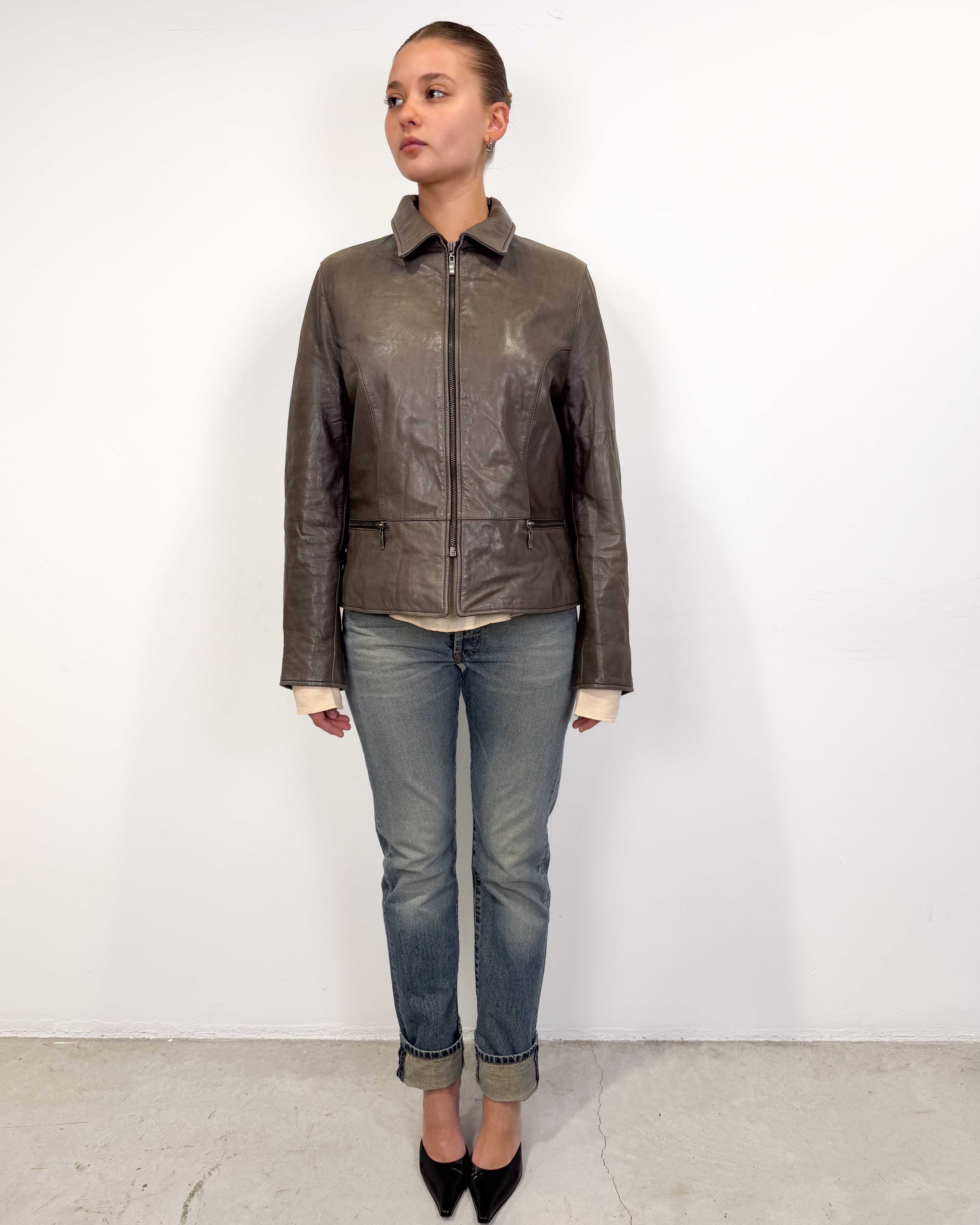 The gaby leather jacket