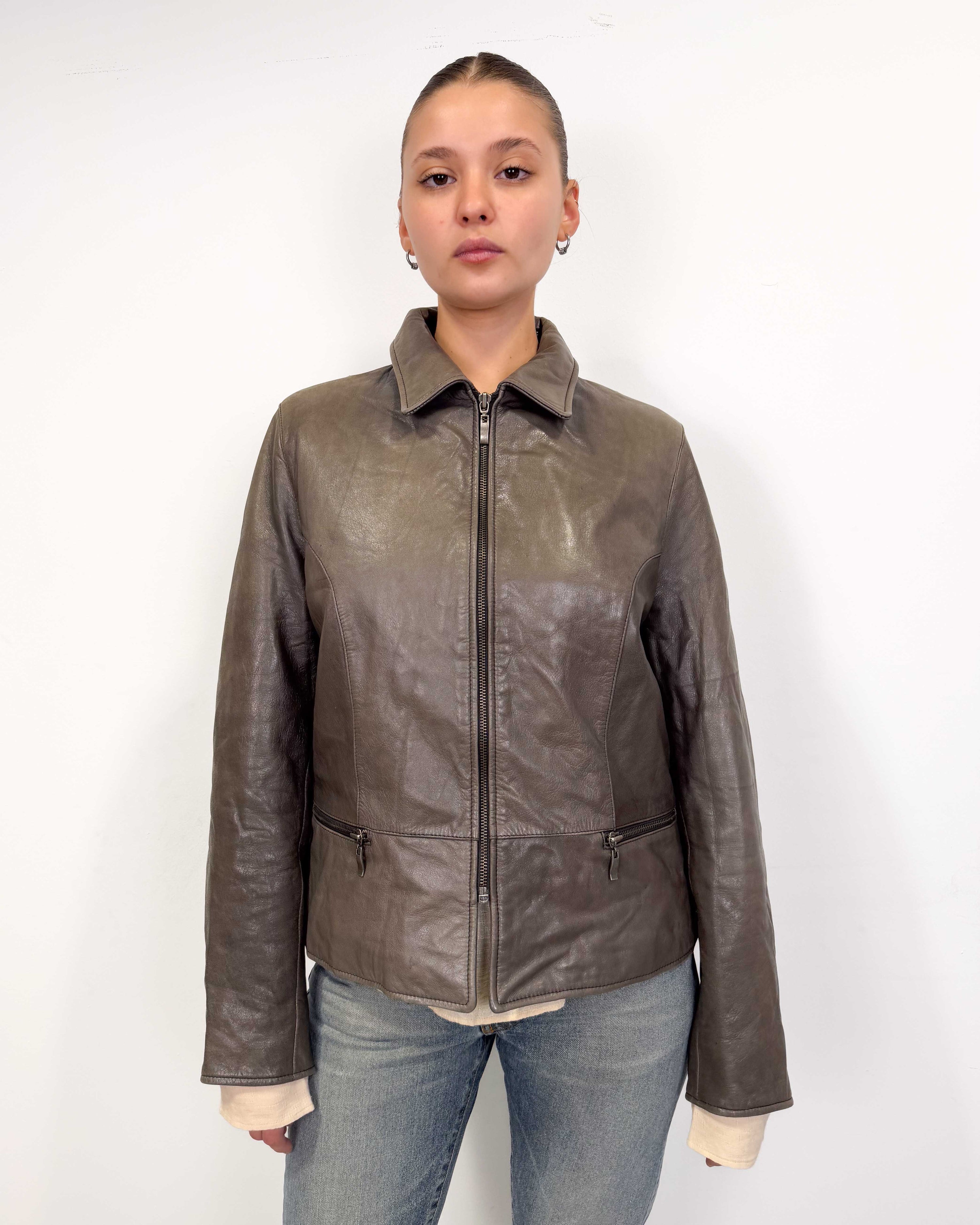 The gaby leather jacket