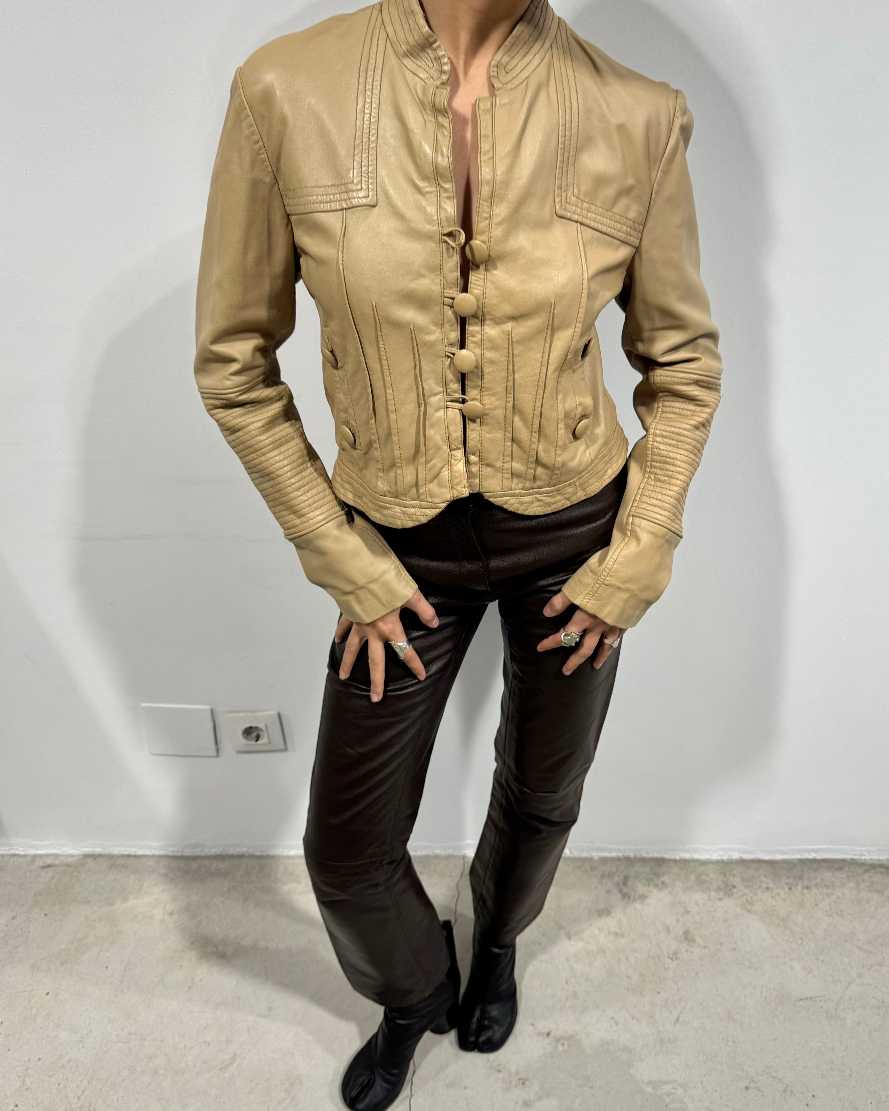 The giorgia leather jacket