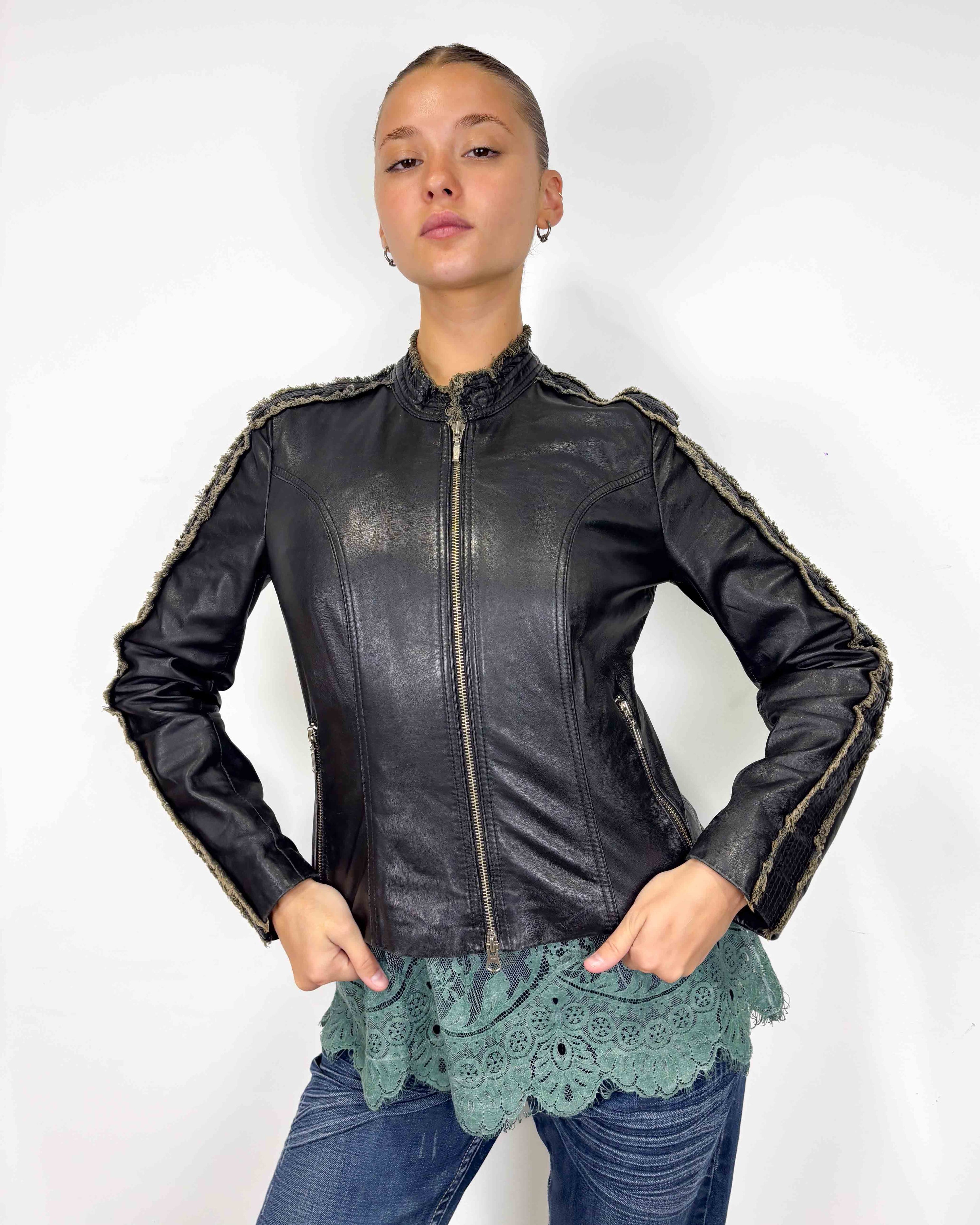 The patrizia leather jacket