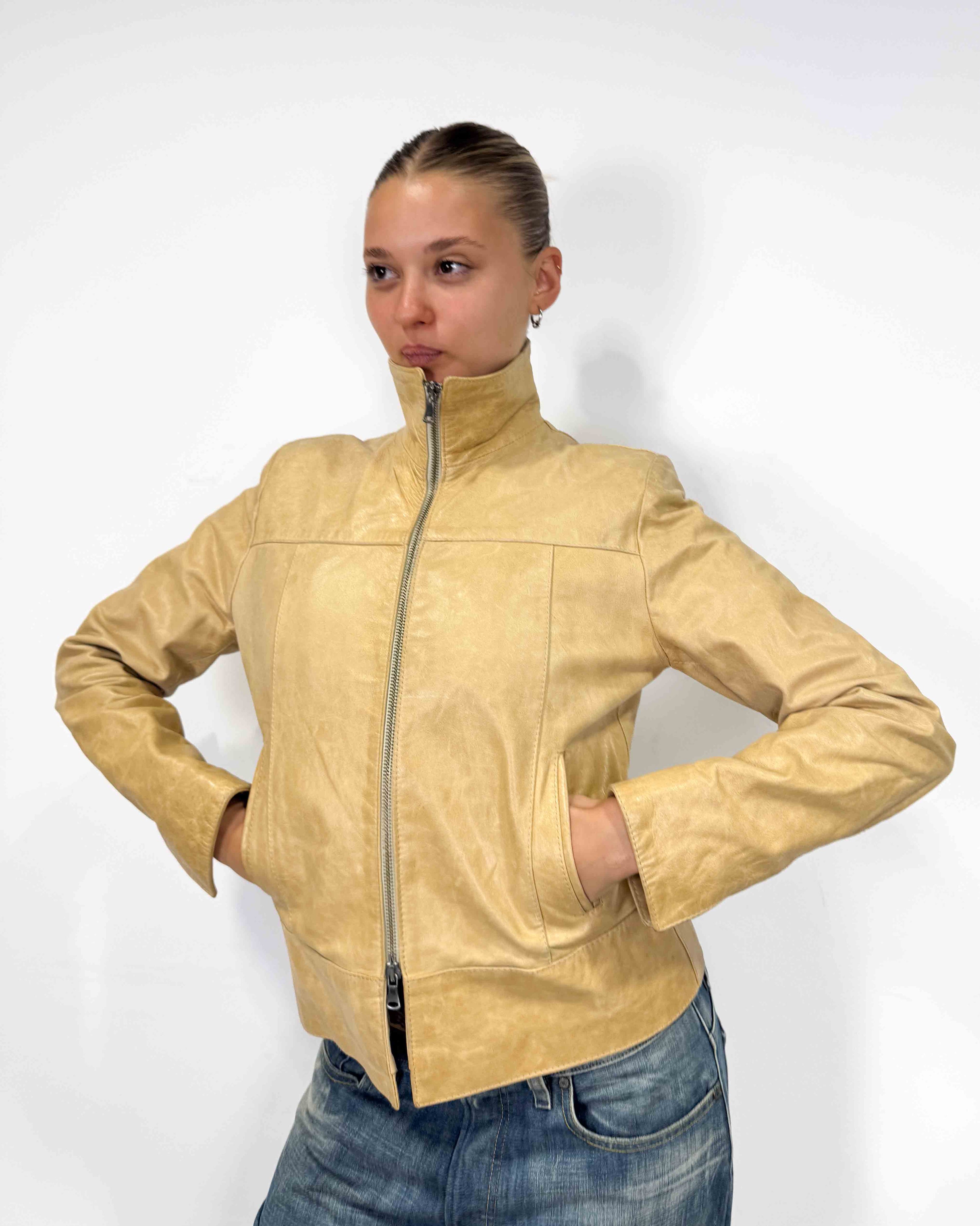 The magdalena leather jacket