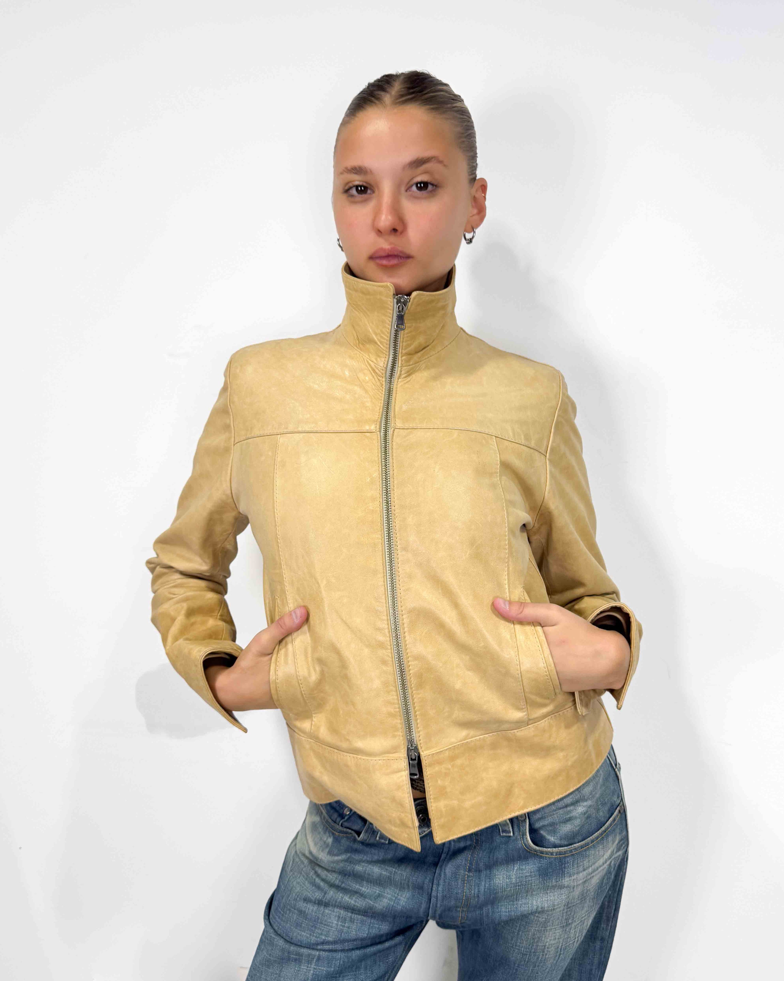 The magdalena leather jacket