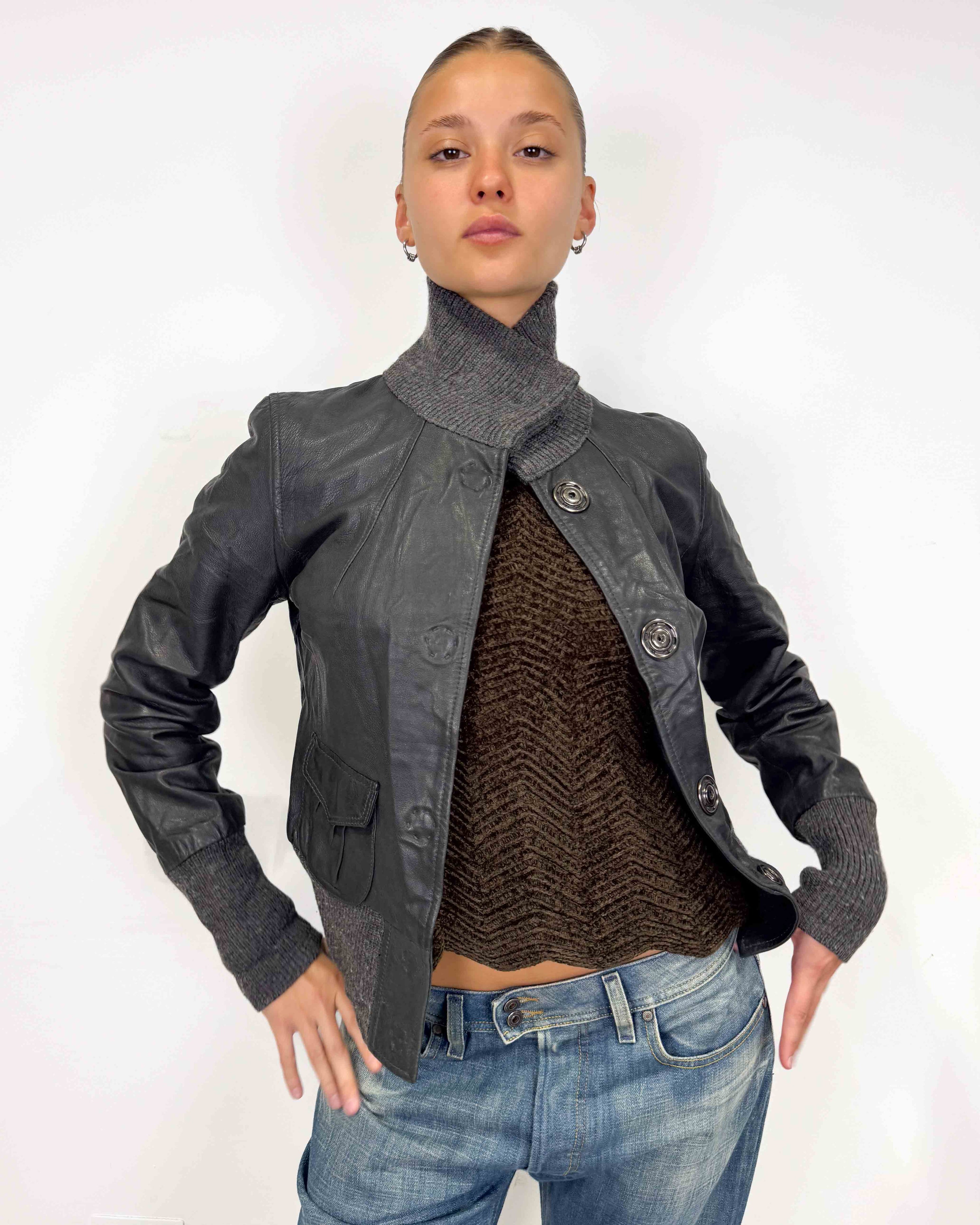 The therese leather jacket