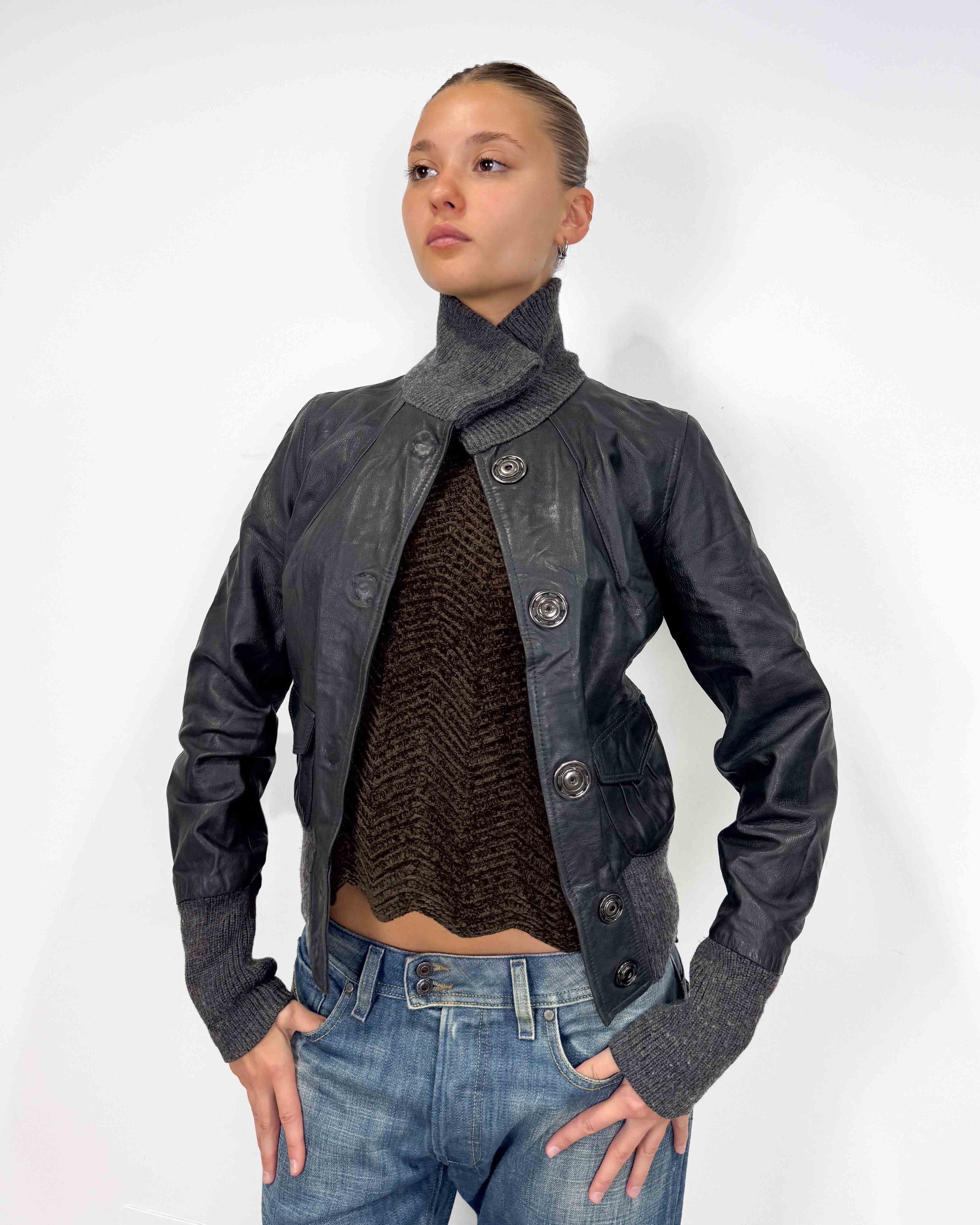 The therese leather jacket