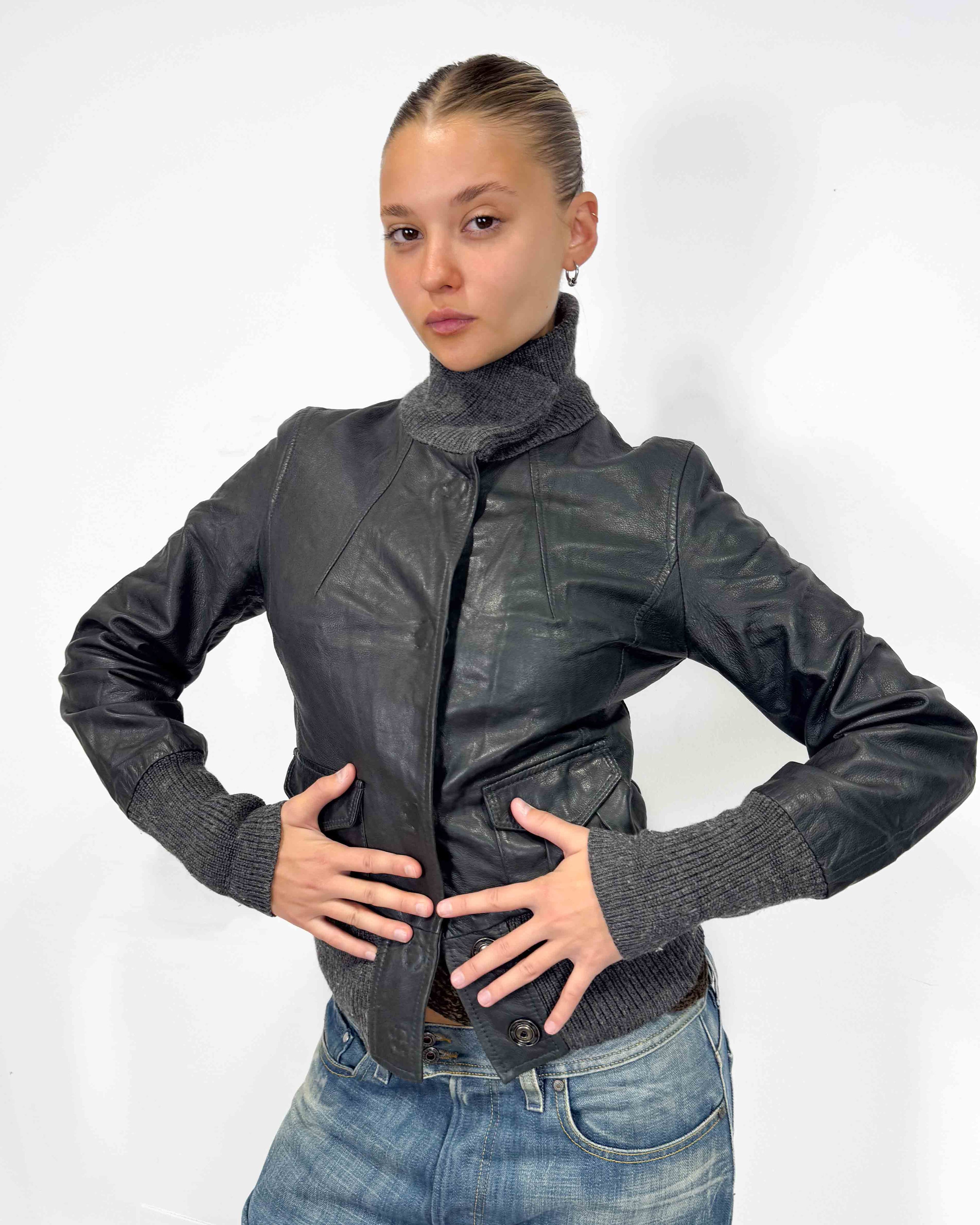 The therese leather jacket