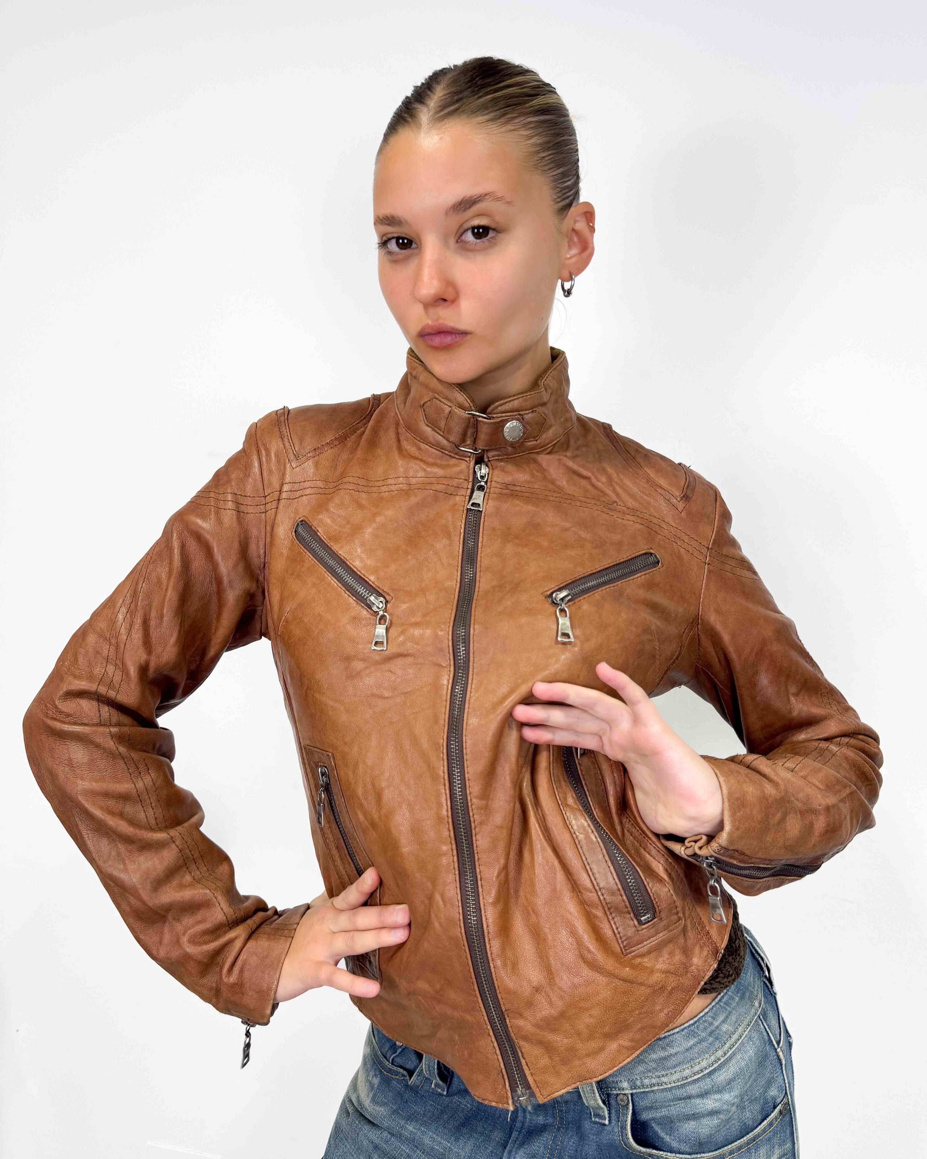 The allie leather jacket