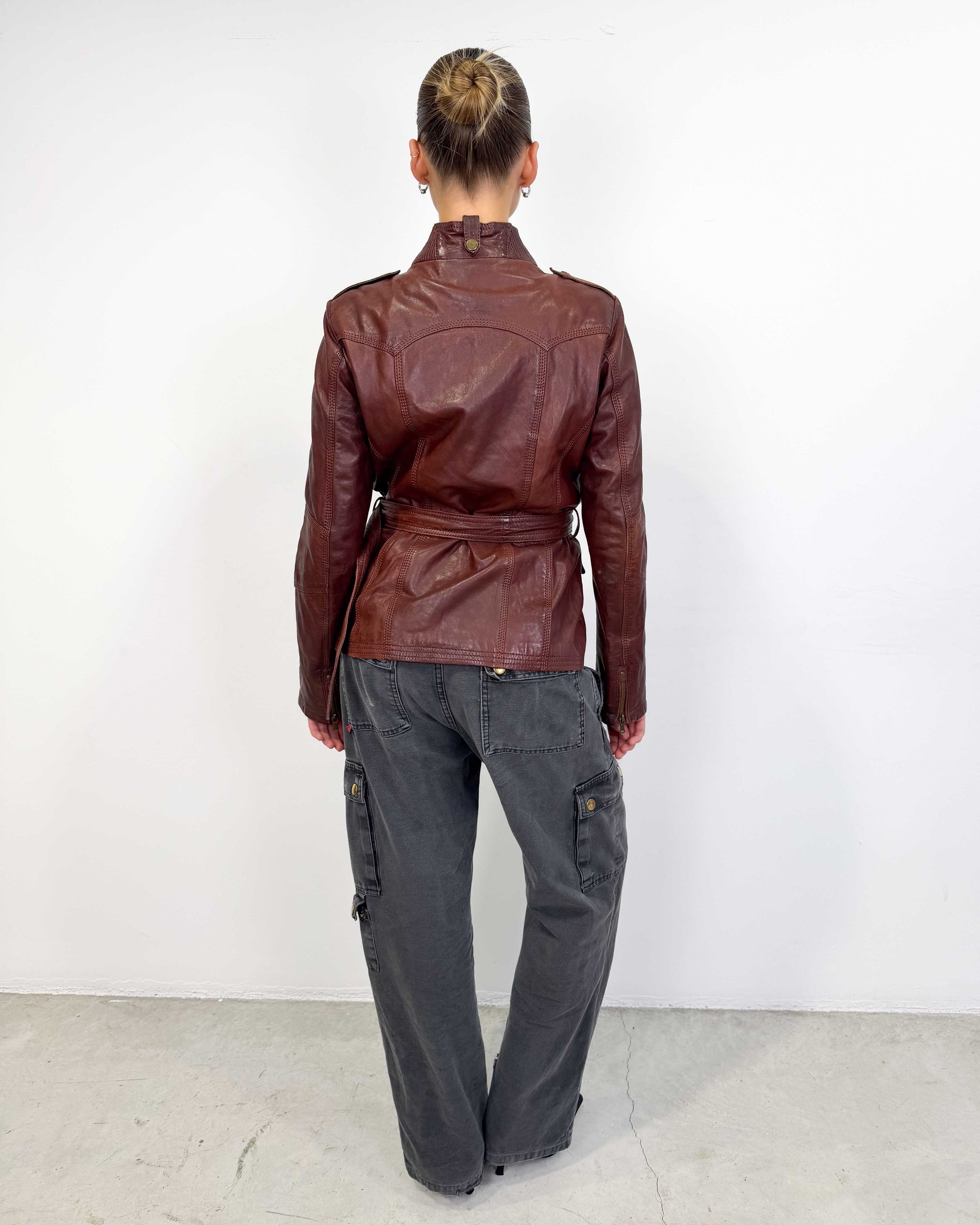 The klara leather jacket