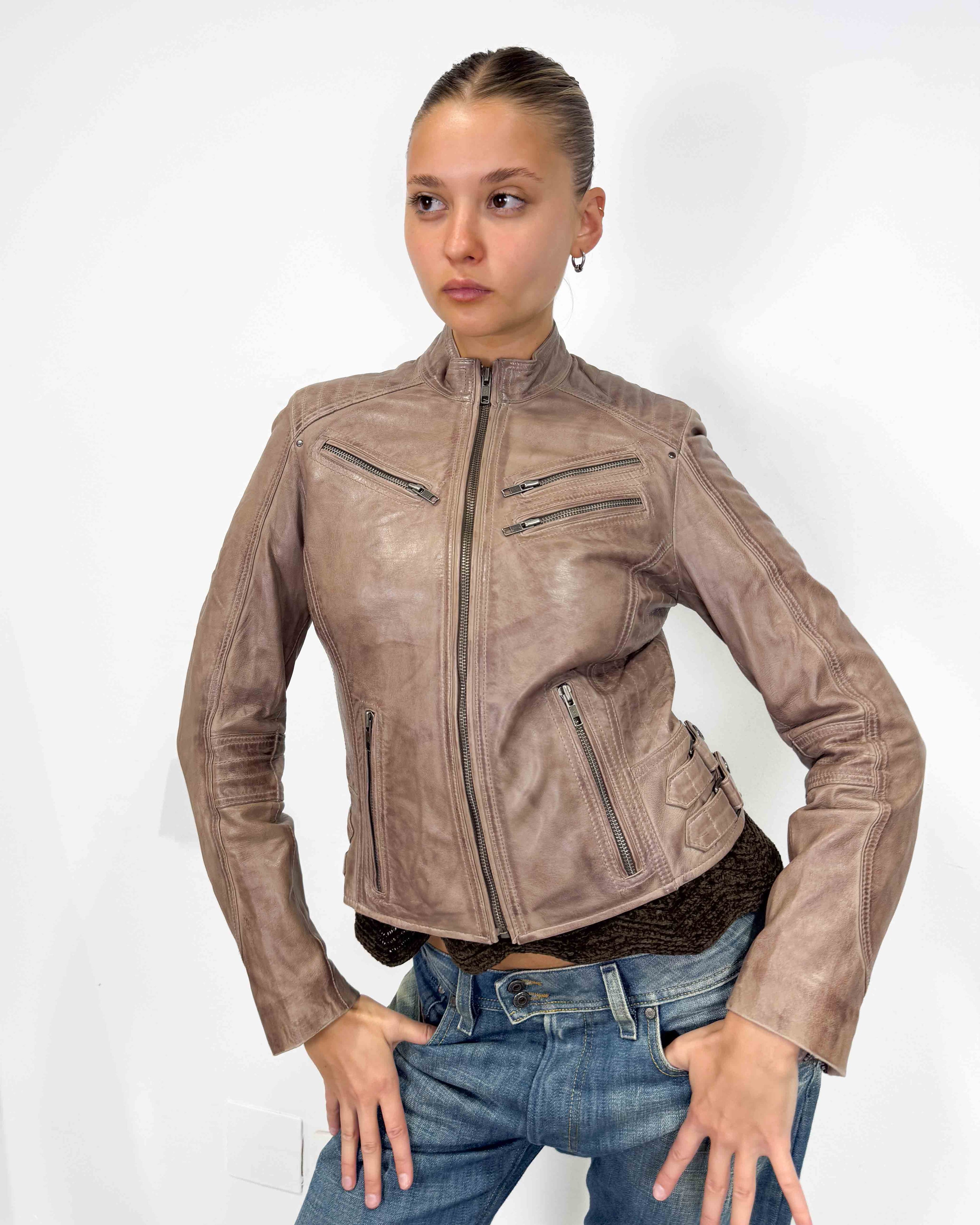 The giada leather jacket