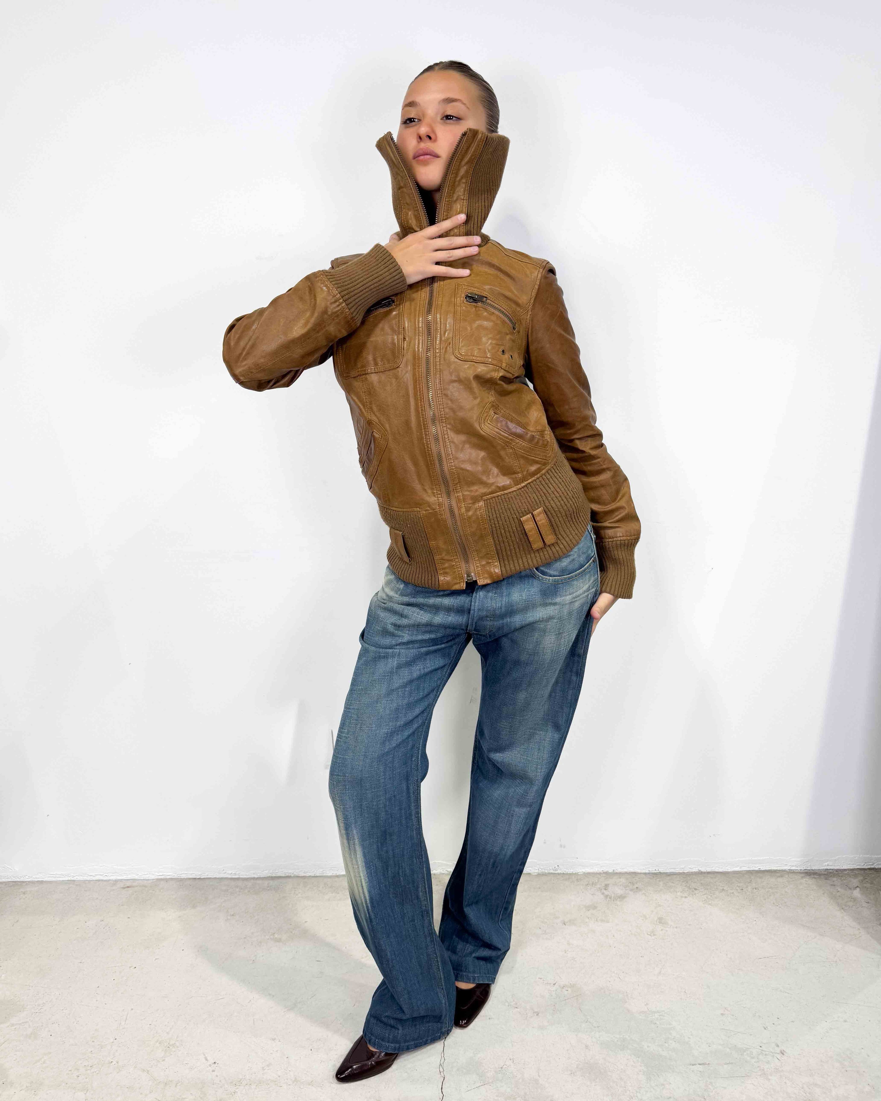 The sasha leather jacket