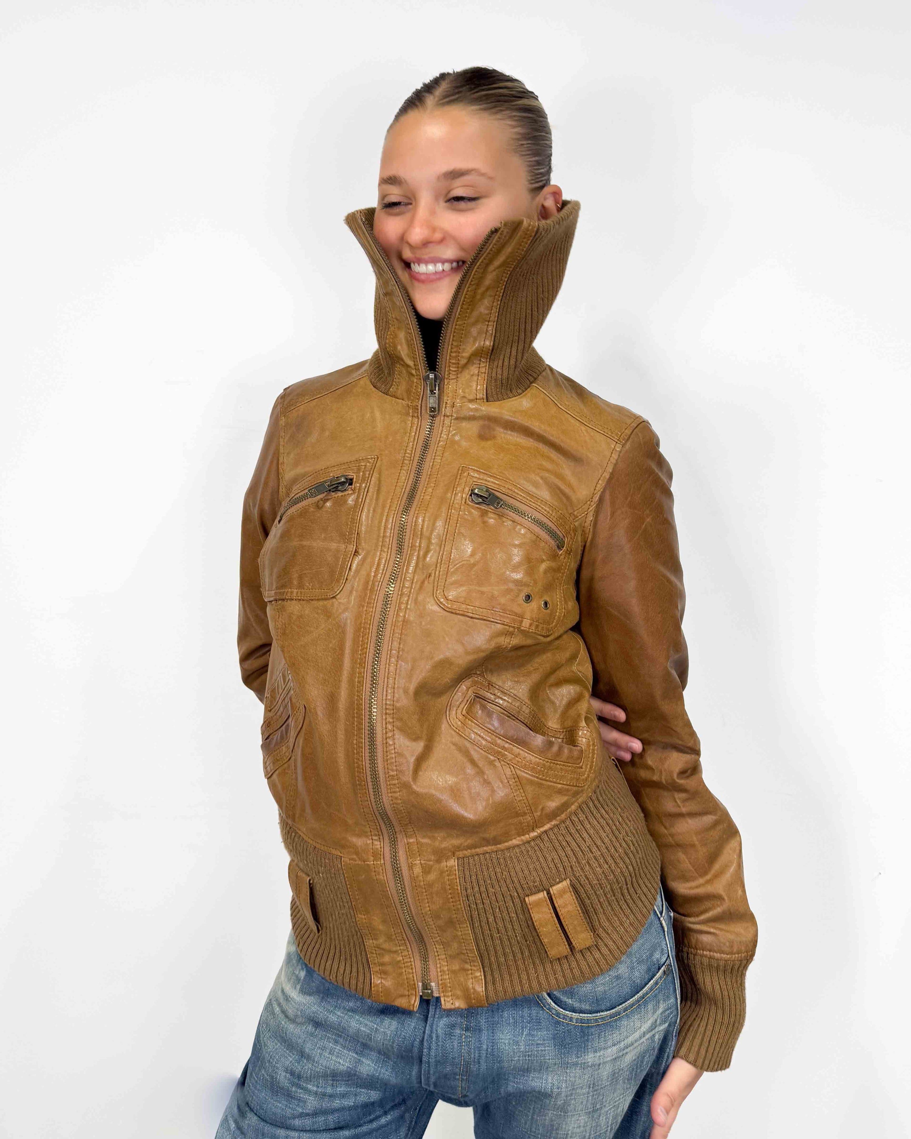 The sasha leather jacket