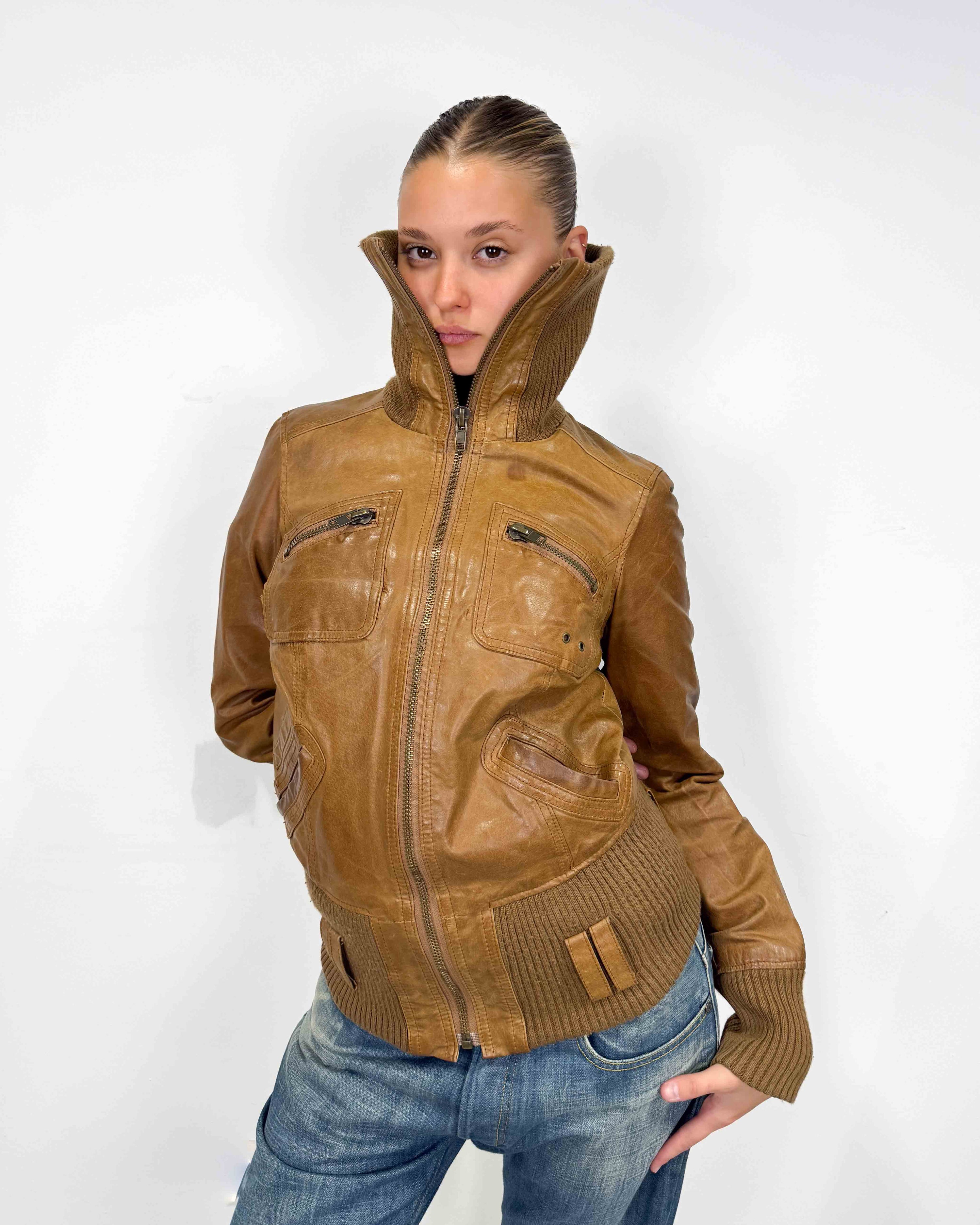 The sasha leather jacket