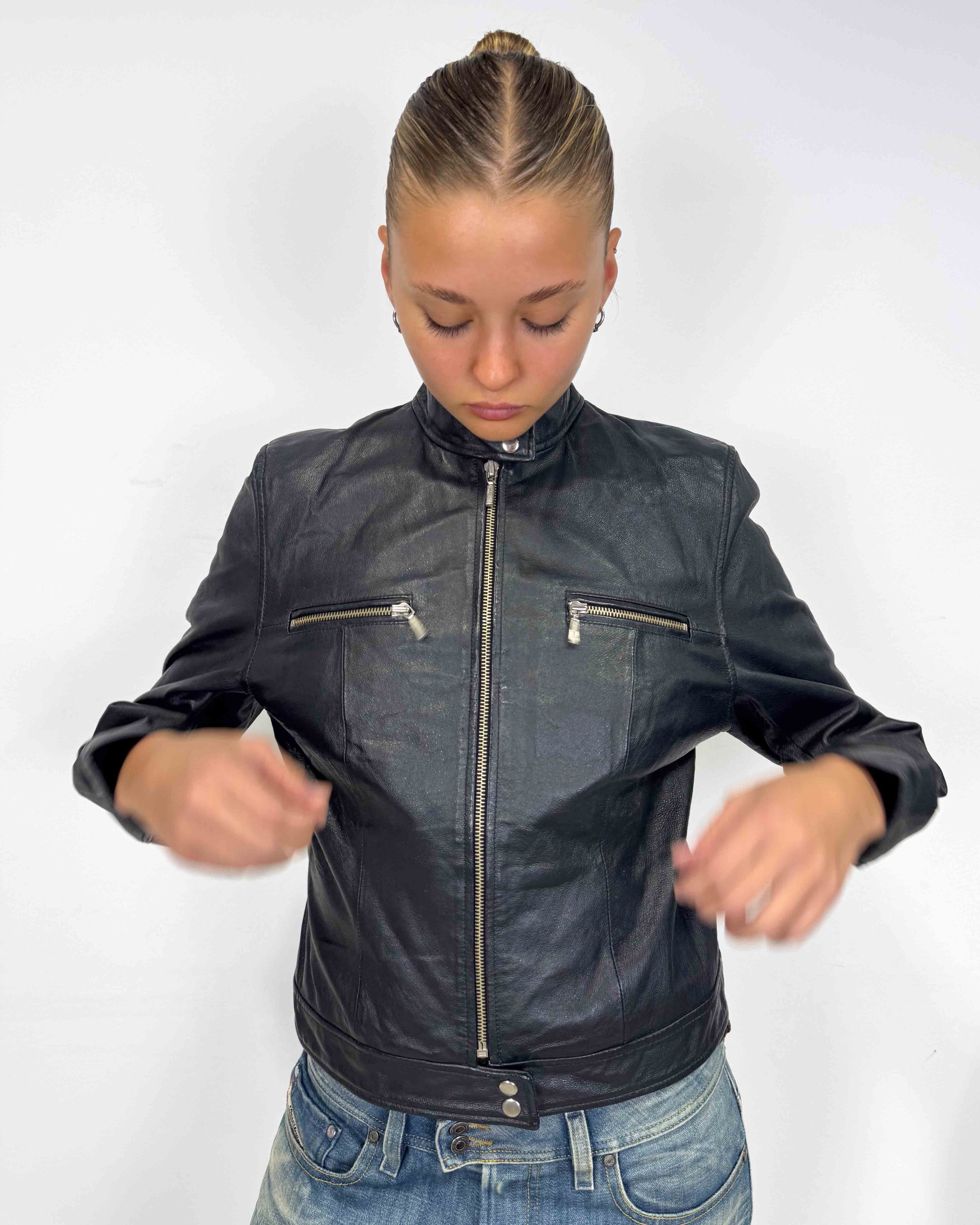 The tessa leather jacket