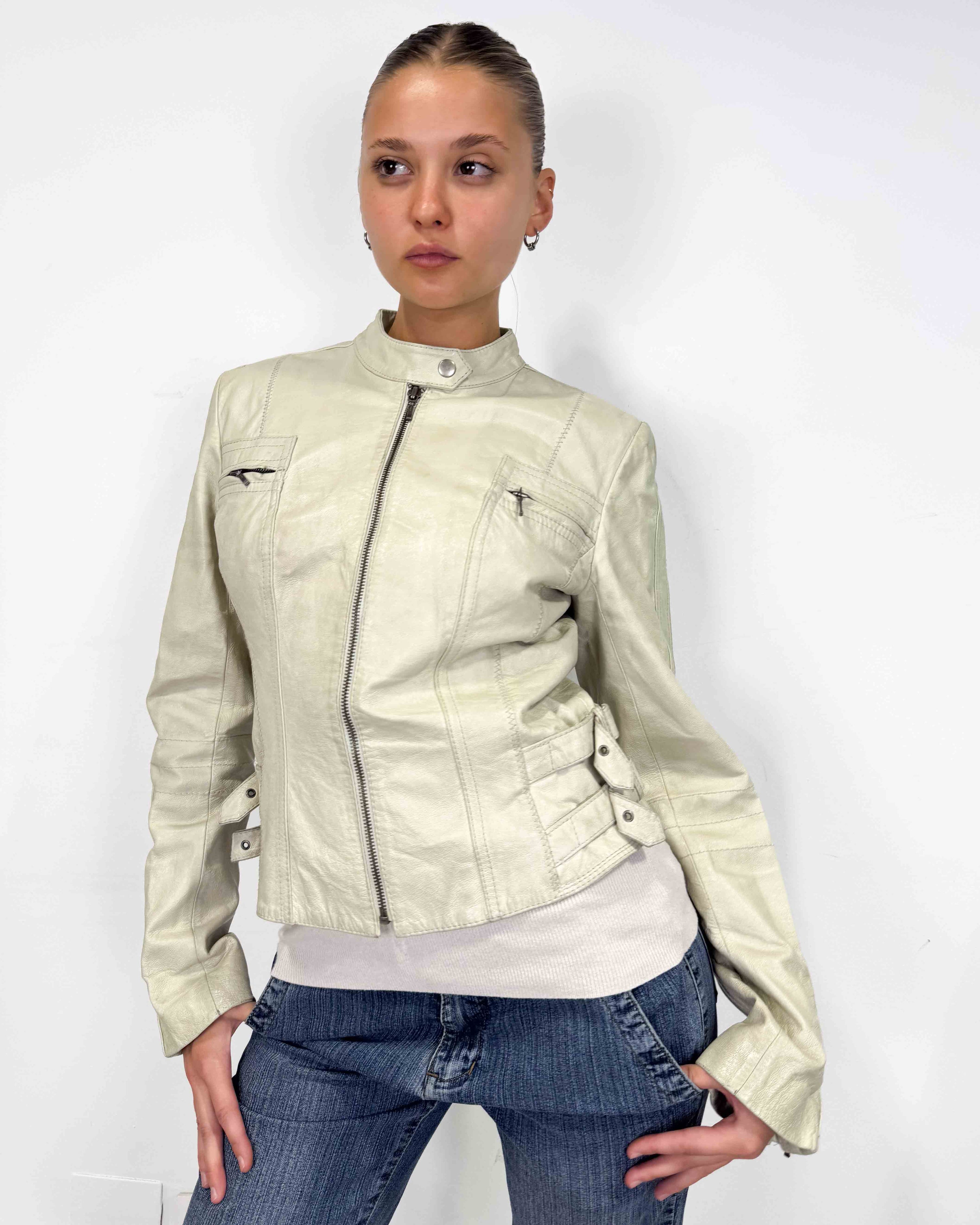 The demitra leather jacket