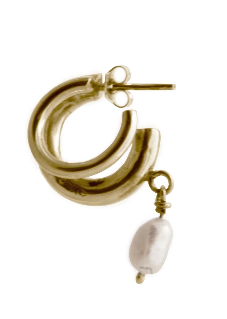 Charlotte double earring & pearl