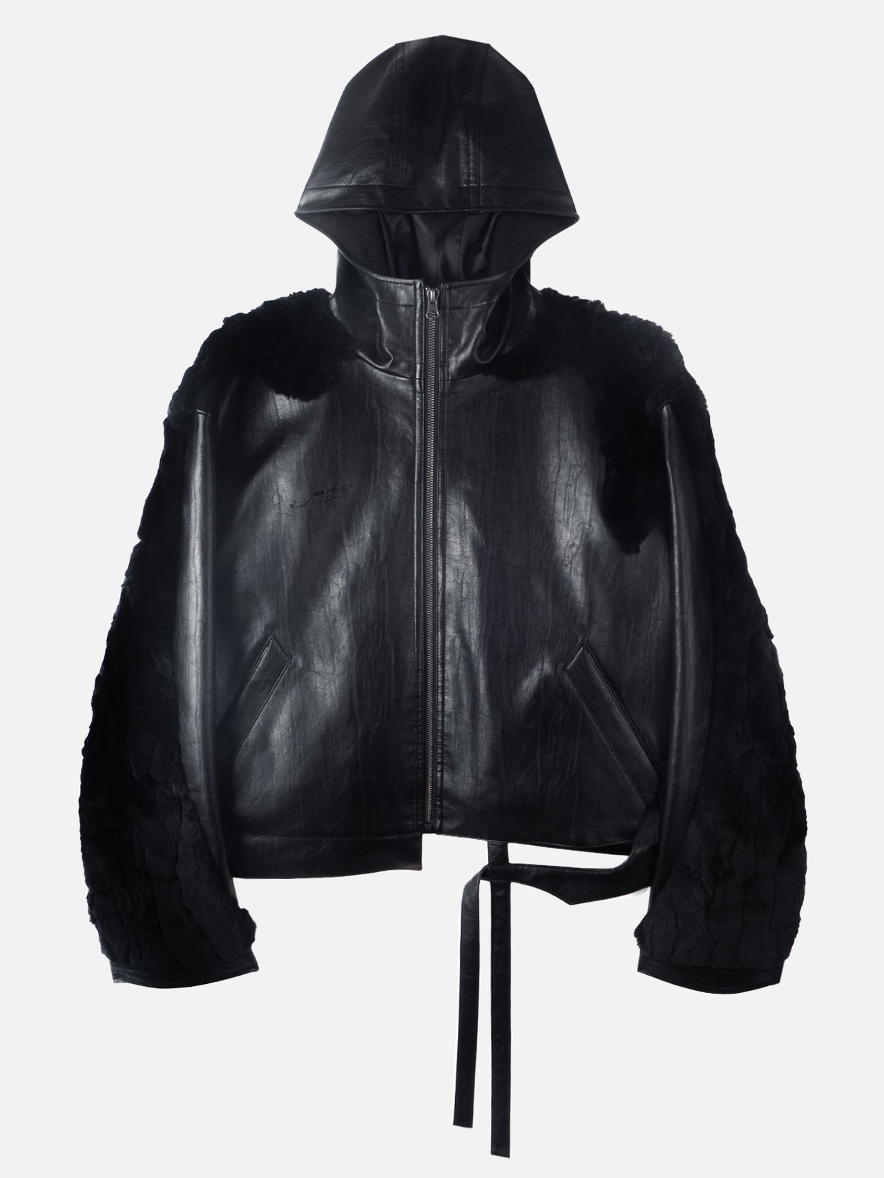 Swamp faux leather jacket