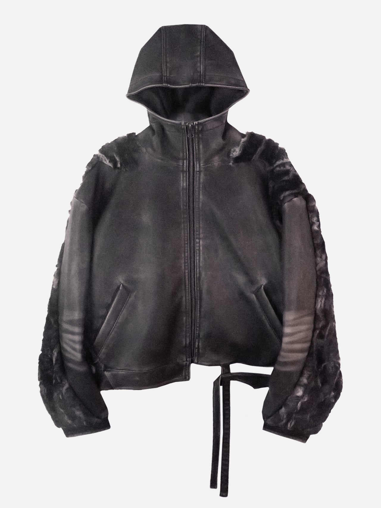 Swamp faux leather jacket