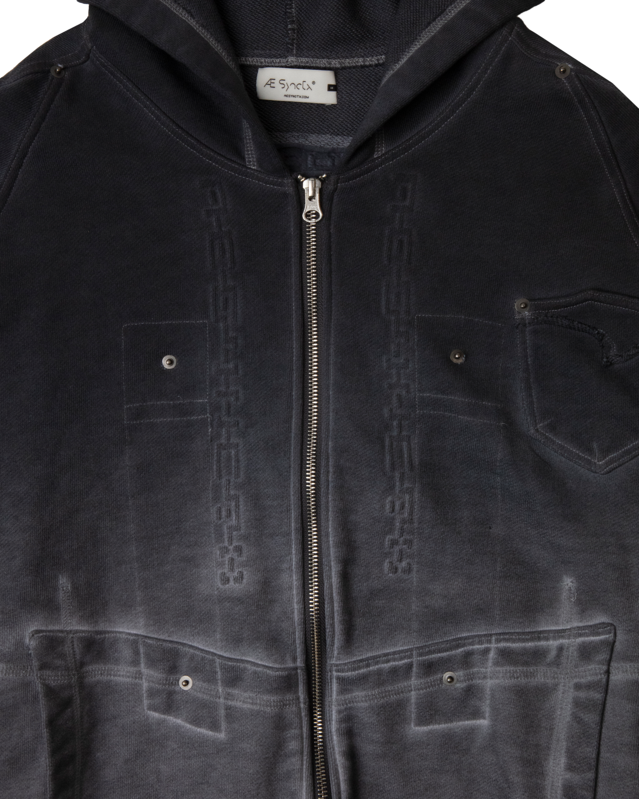 Braces zip up hoodie