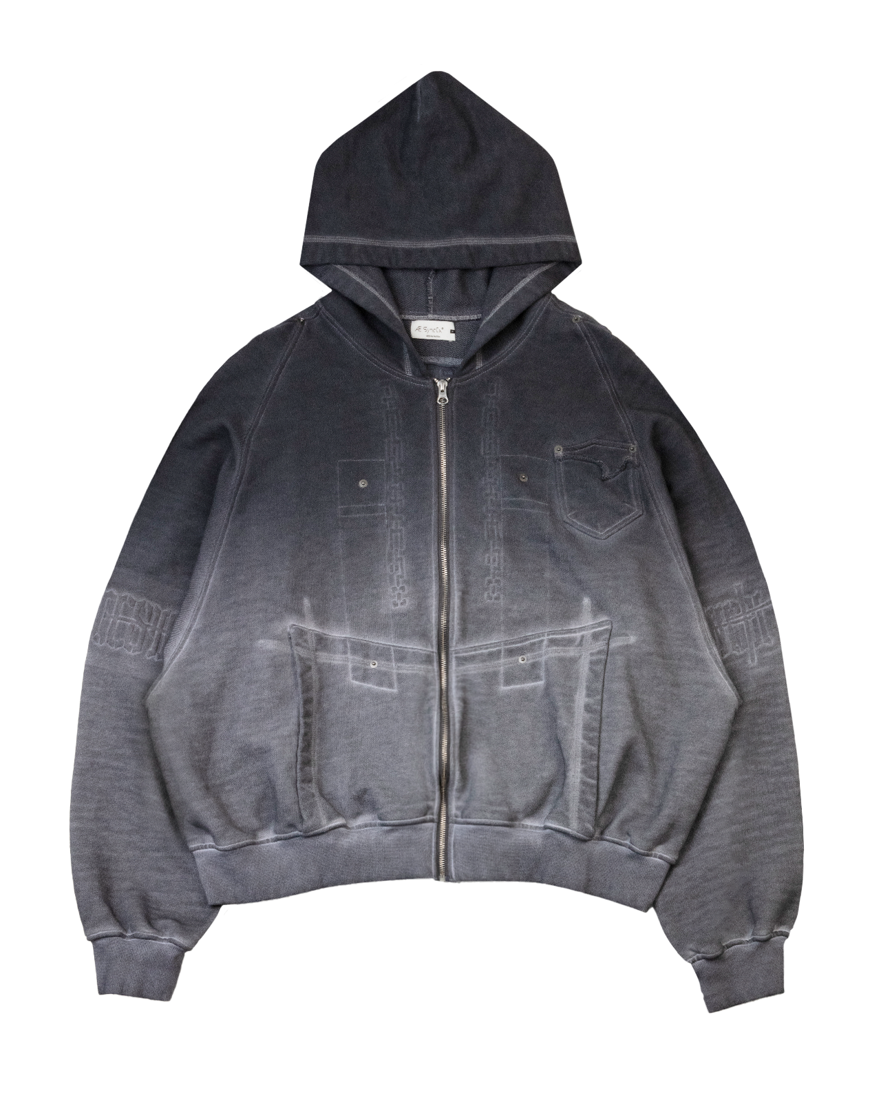 Braces zip up hoodie