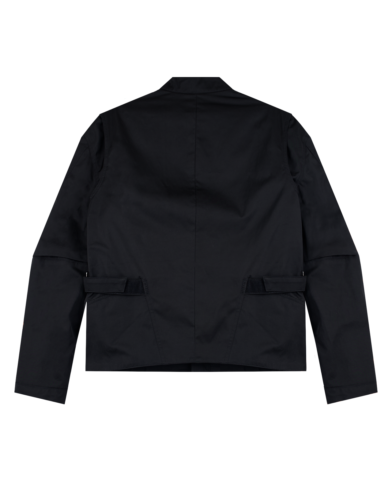 Asymmetric trucker jacket